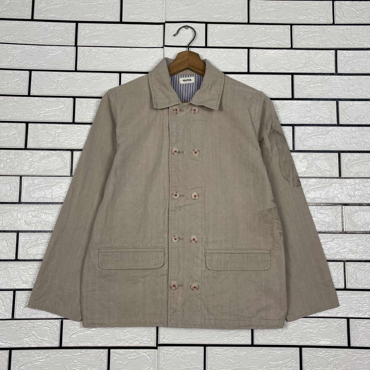 Issey Miyake 📌Vintage Chore Work Jacket Gita Duck Canvas Size US M / EU 48-50 / 2 - 2 Thumbnail
