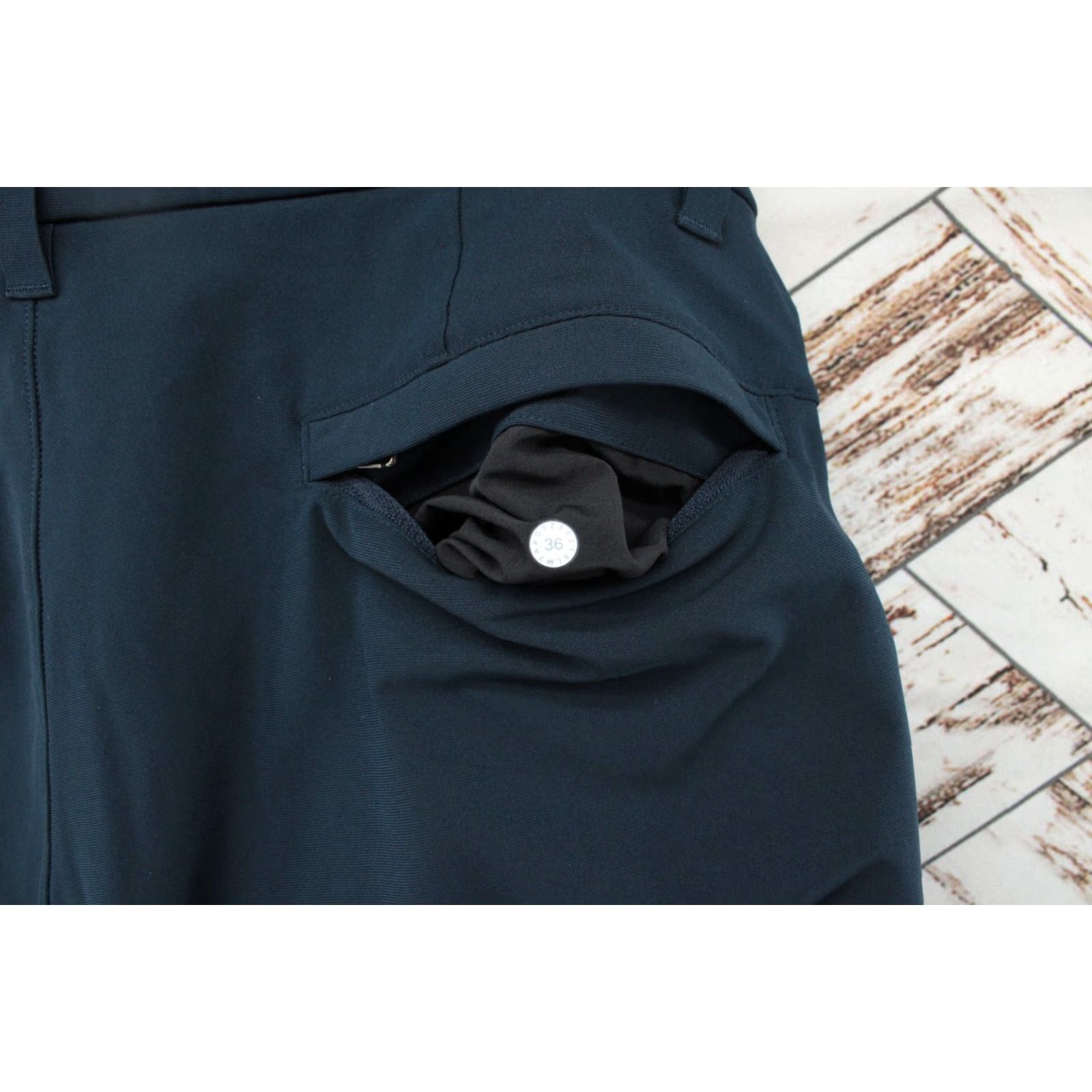 Lululemon Lululemon Warpstreme Commission Shorts Men 36 Blue Slim Zip Pocket Athleisure Size US 36 / EU 52 - 4 Thumbnail