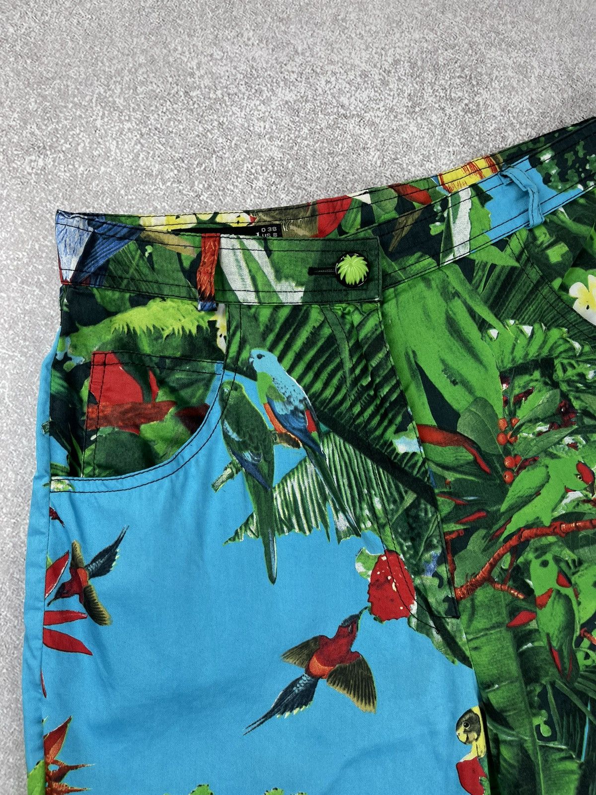 Louis Feraud × Vintage Louis Feraud Suit Blazer Trousers Tropical Bird Print Size M / US 6-8 / IT 42-44 - 15 Thumbnail