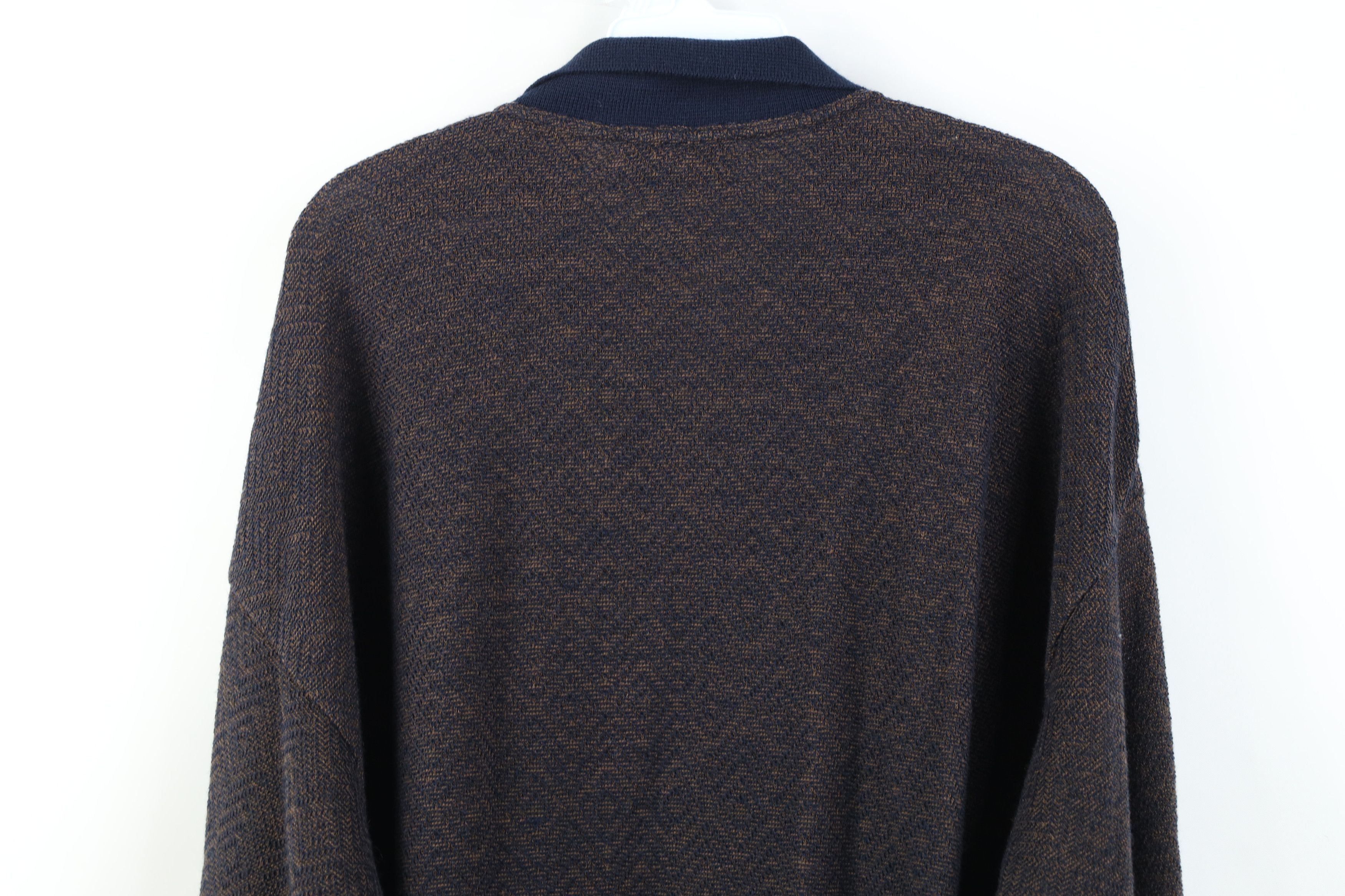 Vintage Vintage 90s Streetwear Knit Collared Pullover Sweater Size US XL / EU 56 / 4 - 10 Thumbnail