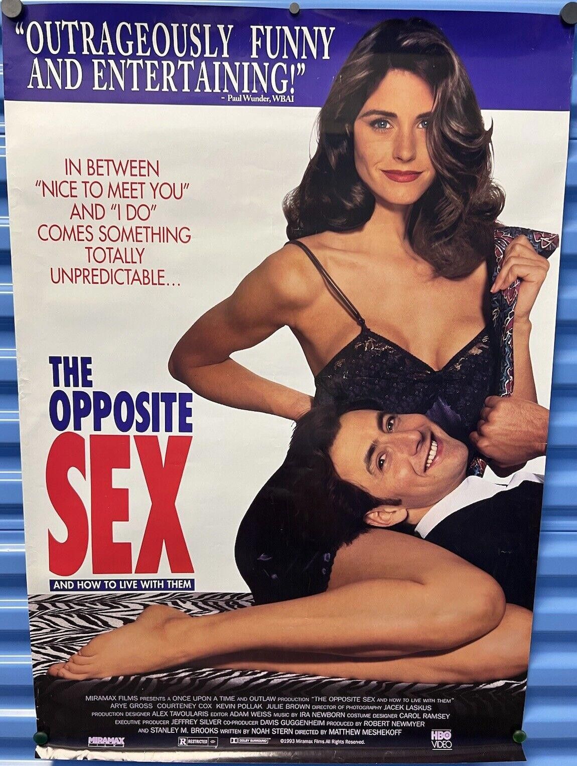Designer Vtg The Opposite Sex Movie Poster 27x40 1st Courtney Cox Size ONE SIZE - 1 Thumbnail