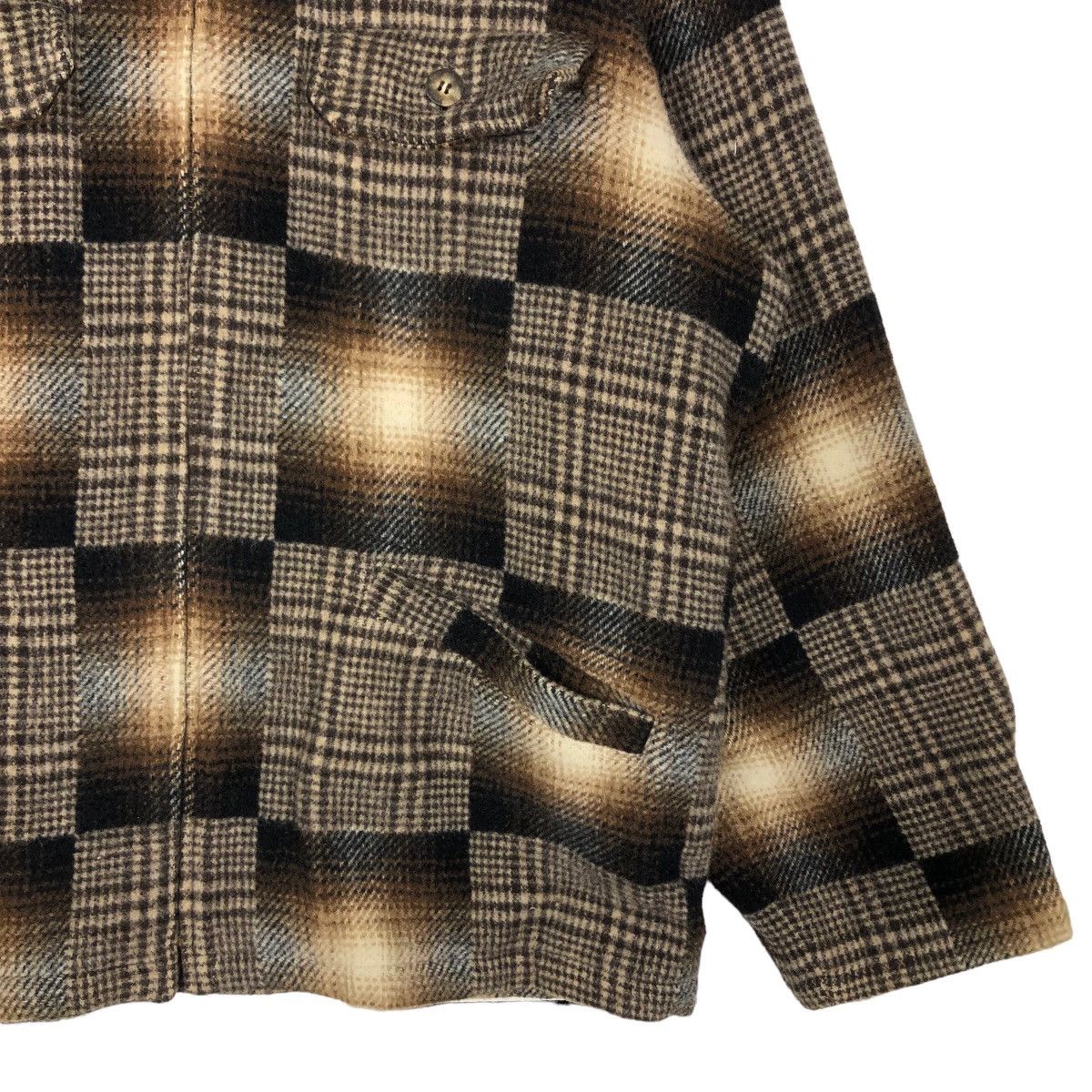 Flannel 🔥90s Vintage Bomber Wool Jacket Daily Wear Works Japan Made Size US L / EU 52-54 / 3 - 4 Thumbnail