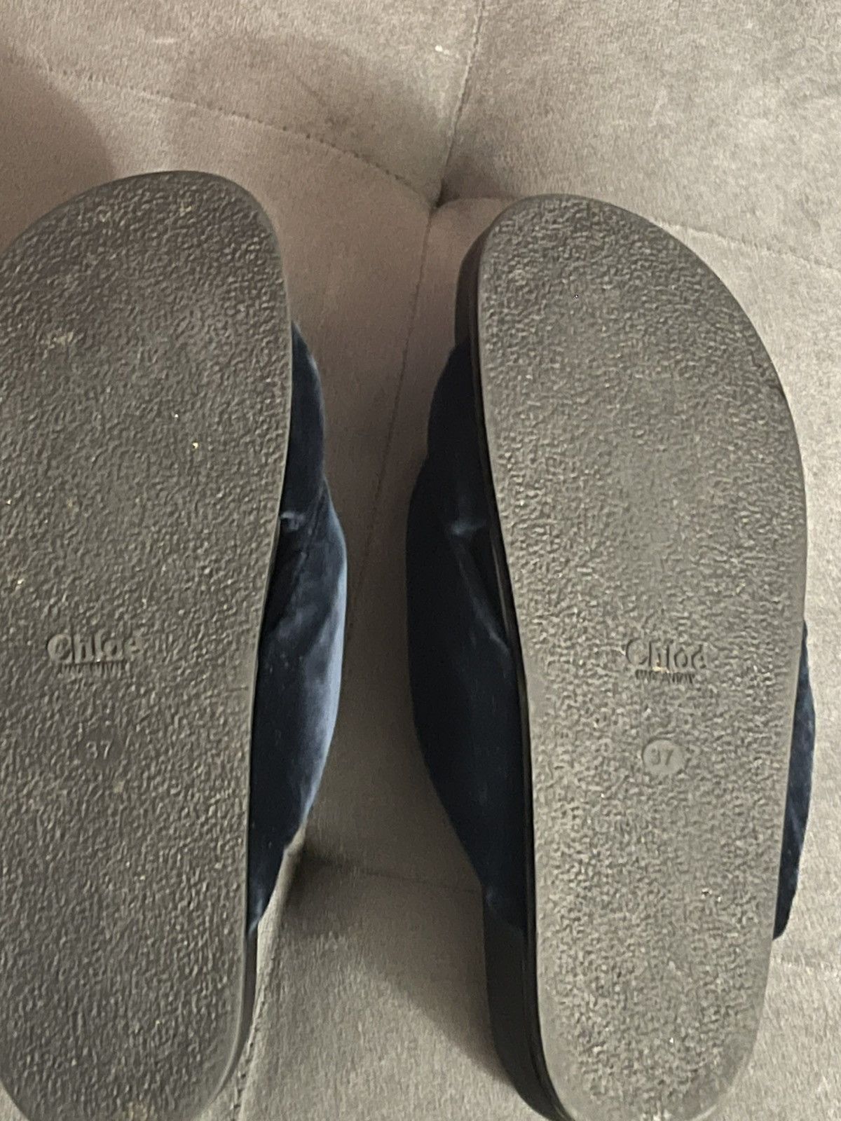 Chloe Chloe Nolan Crisscross Twisted Velvet Slides Flats 37 Size US 7 / IT 37 - 10 Thumbnail