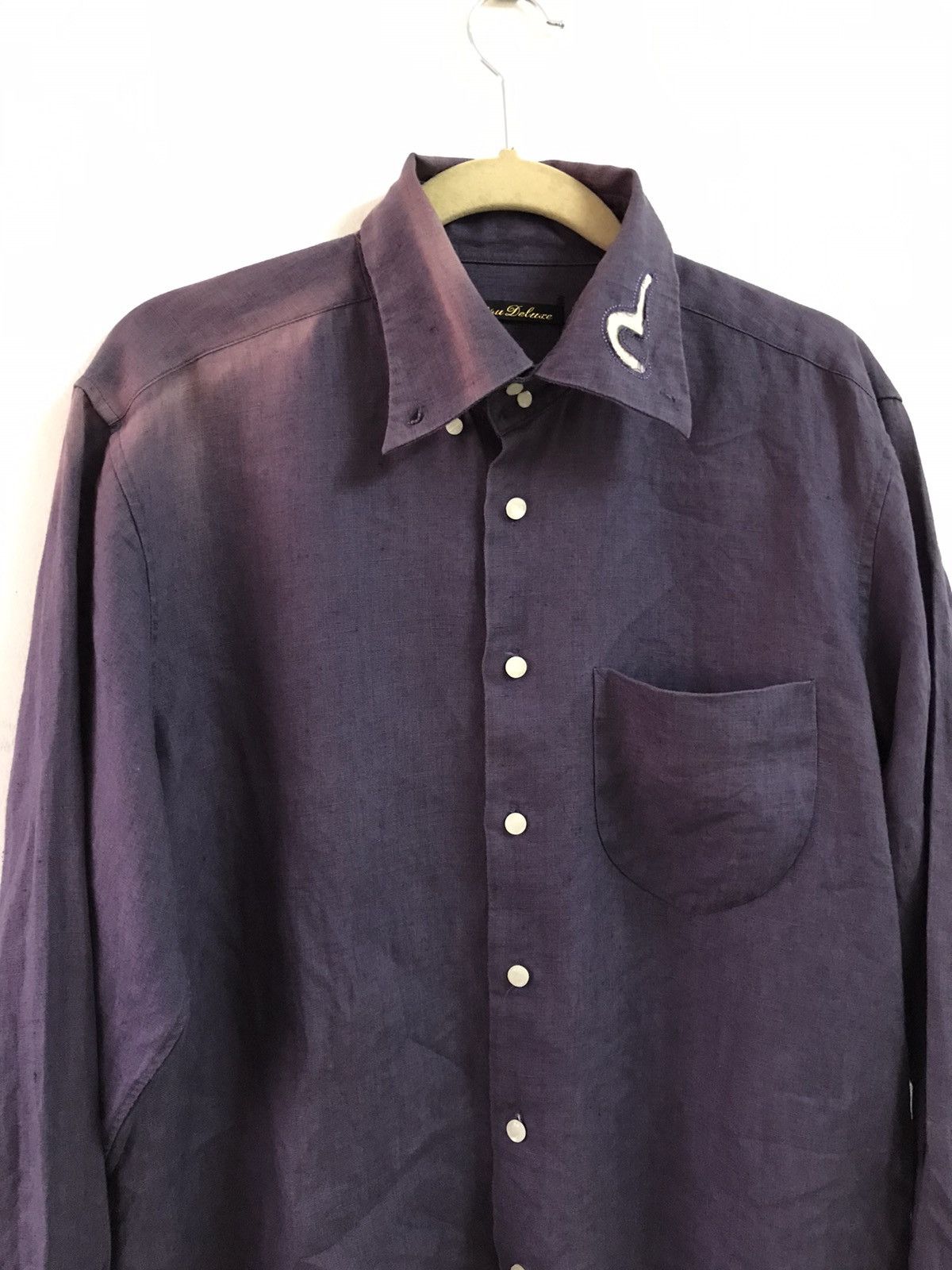 Evisu Evisu Deluxe Japan Long Cuffs Shirt Size US M / EU 48-50 / 2 - 2 Thumbnail