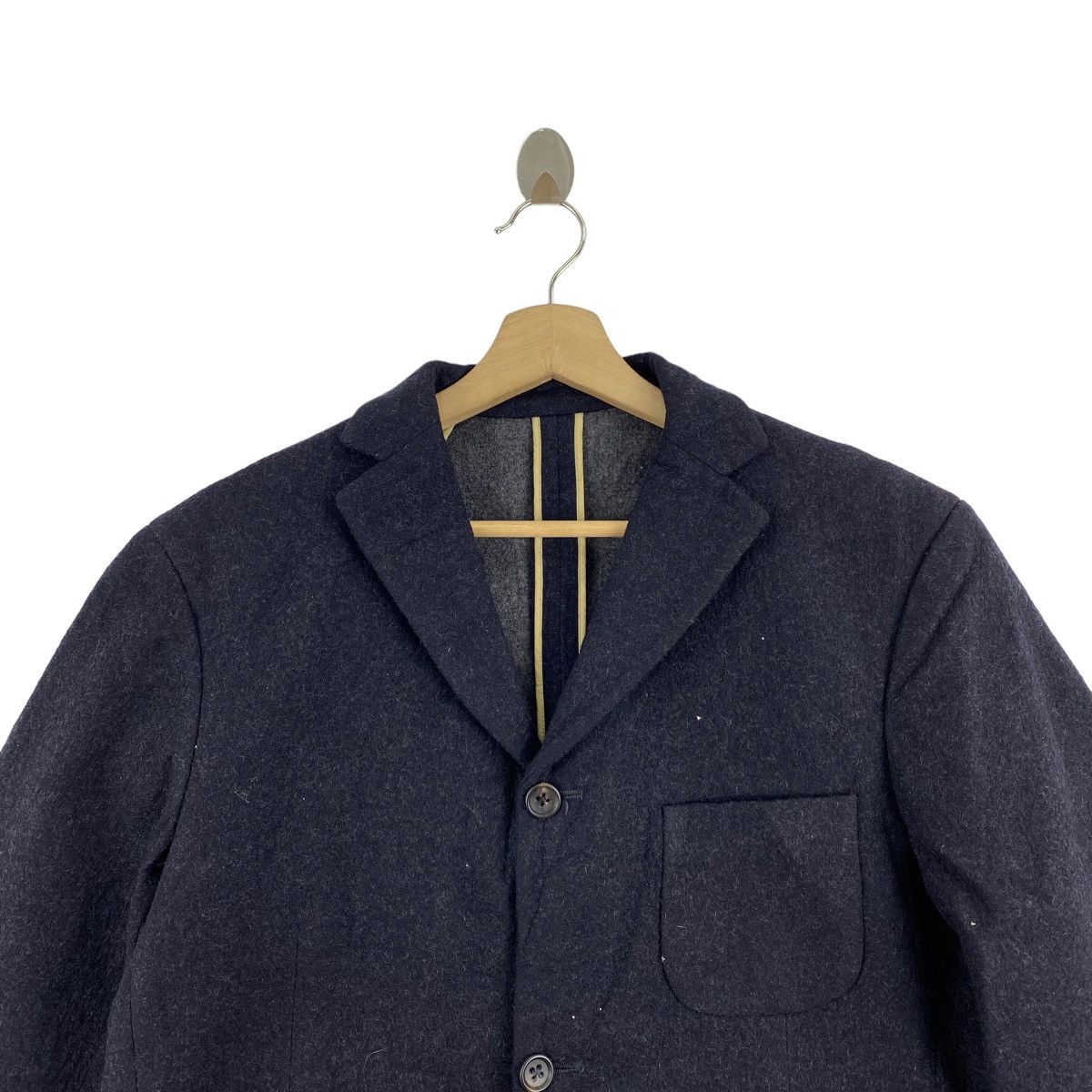 Japanese Brand SHIPS Japanese Brand Heavy Wool Black Coat Jacket Size US XL / EU 56 / 4 - 2 Thumbnail