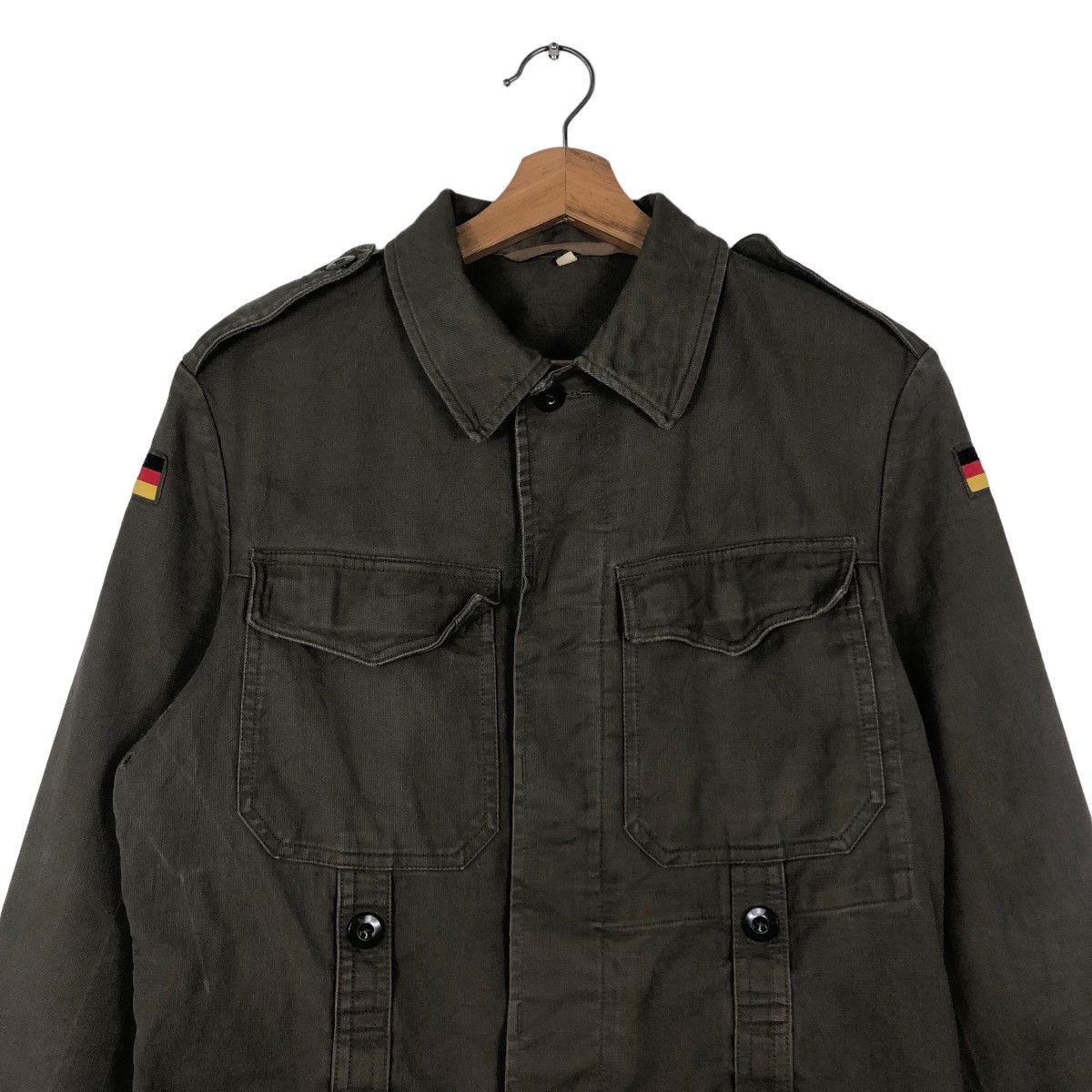 Vintage 🔥Vintage Chore Military Jacket Germany Flag Multi Pocket Size US M / EU 48-50 / 2 - 3 Thumbnail