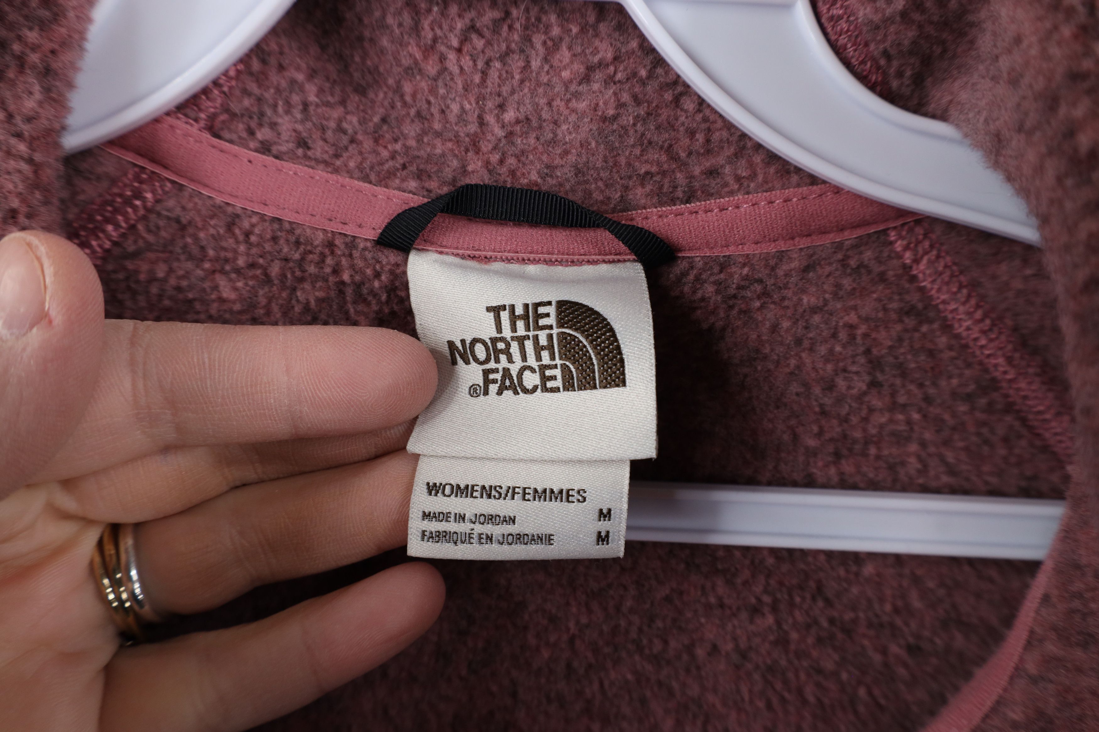 The North Face × Vintage The North Face Crescent Hooded 1/4 Zip Fleece Sweater Size M / US 6-8 / IT 42-44 - 7 Thumbnail