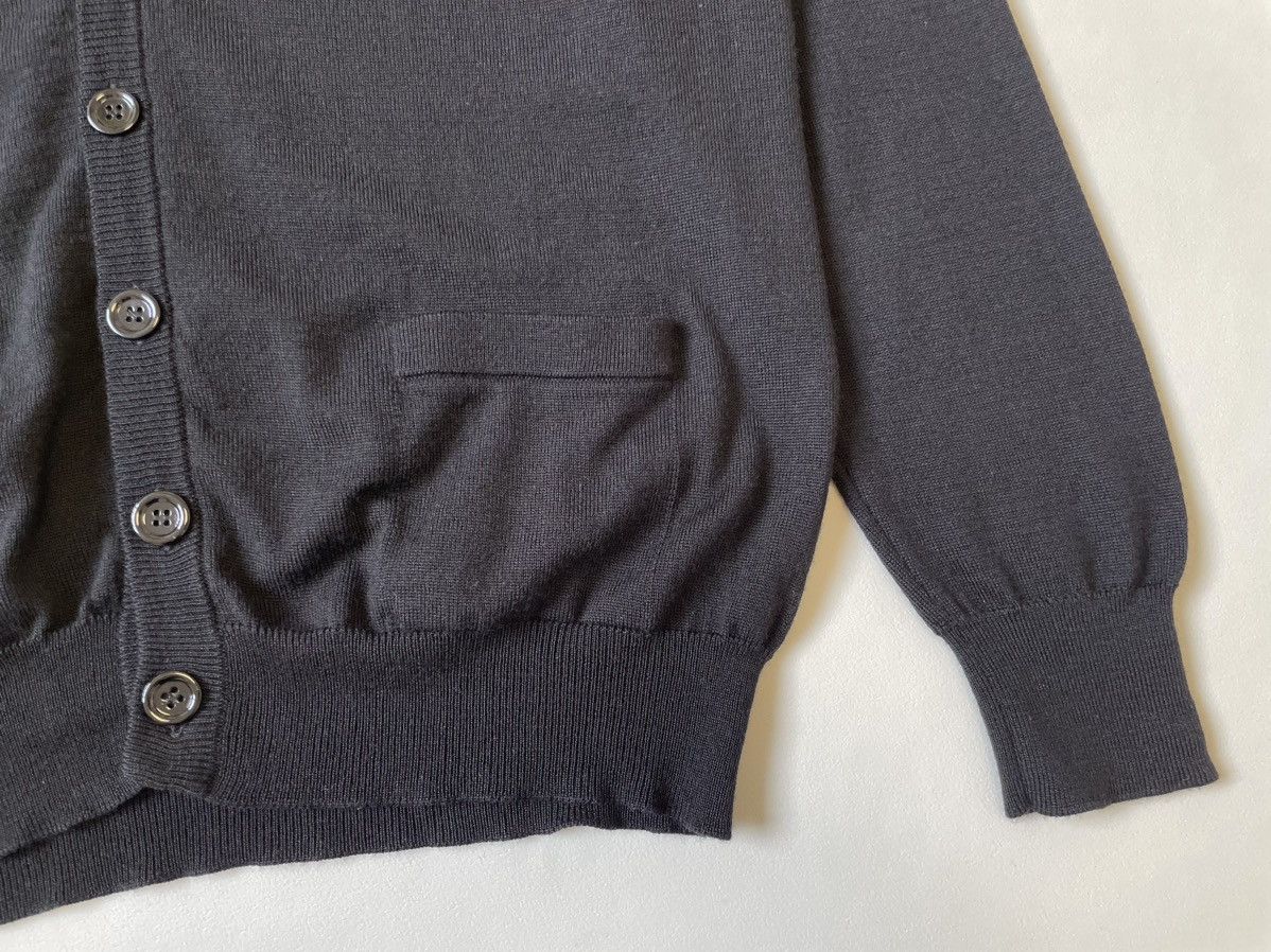 Dior × Hedi Slimane A/W 06 Black Distressed Wool Cardigan Size US M / EU 48-50 / 2 - 9 Thumbnail