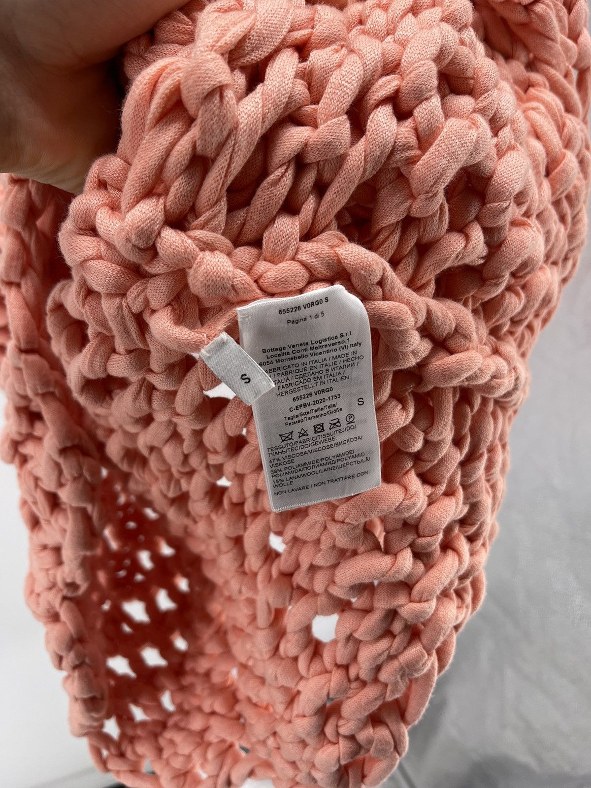 Bottega Veneta Bottega Crotchet Polo Pink Size S RRP $1500 Size US S / EU 44-46 / 1 - 5 Thumbnail