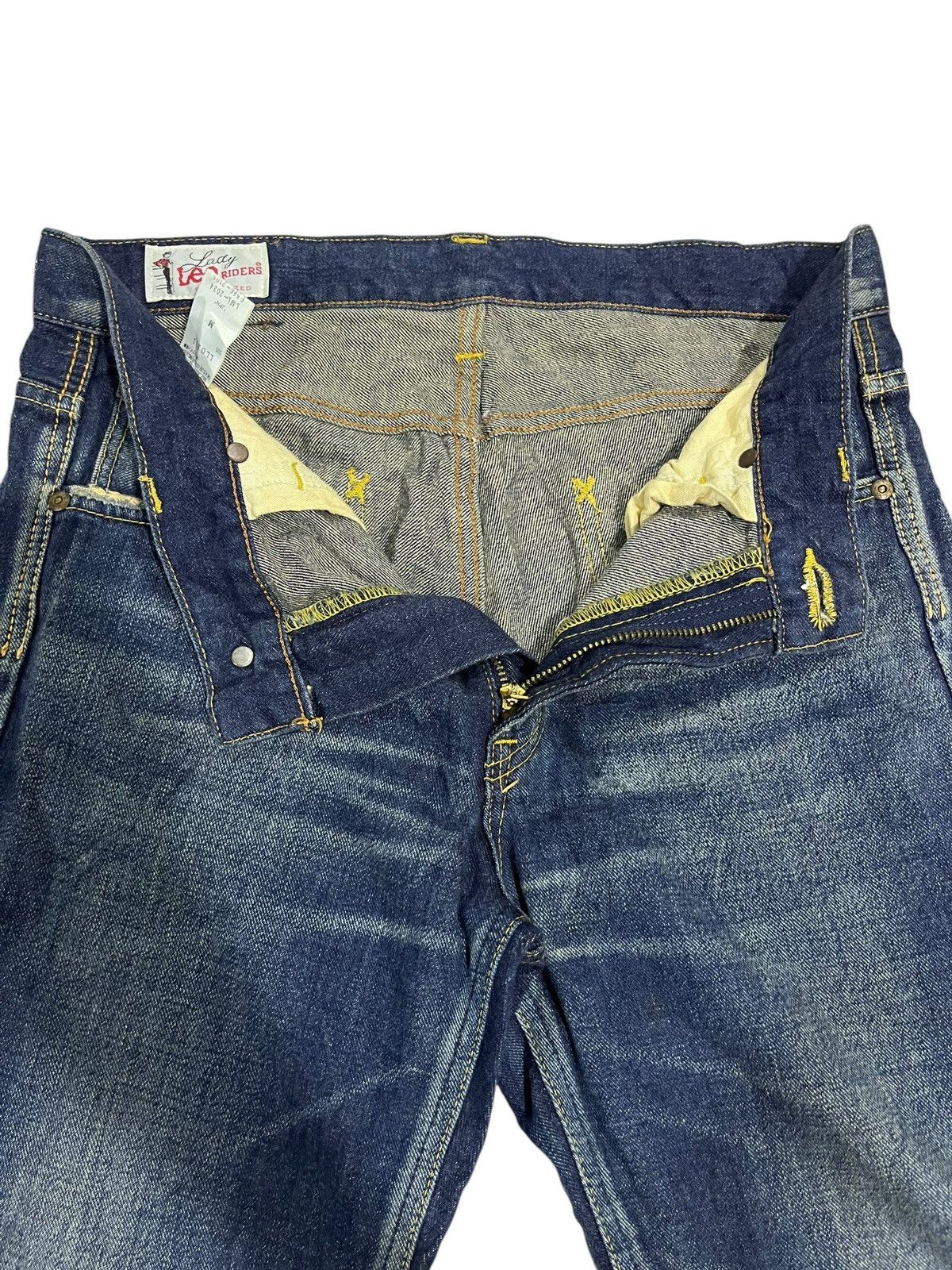 If Six Was Nine × Japanese Brand × Le Grande Bleu (L.G.B.) VINTAGE LEE LADY RIDER WASHED DENIM Size 32" / US 10 / IT 46 - 5 Thumbnail