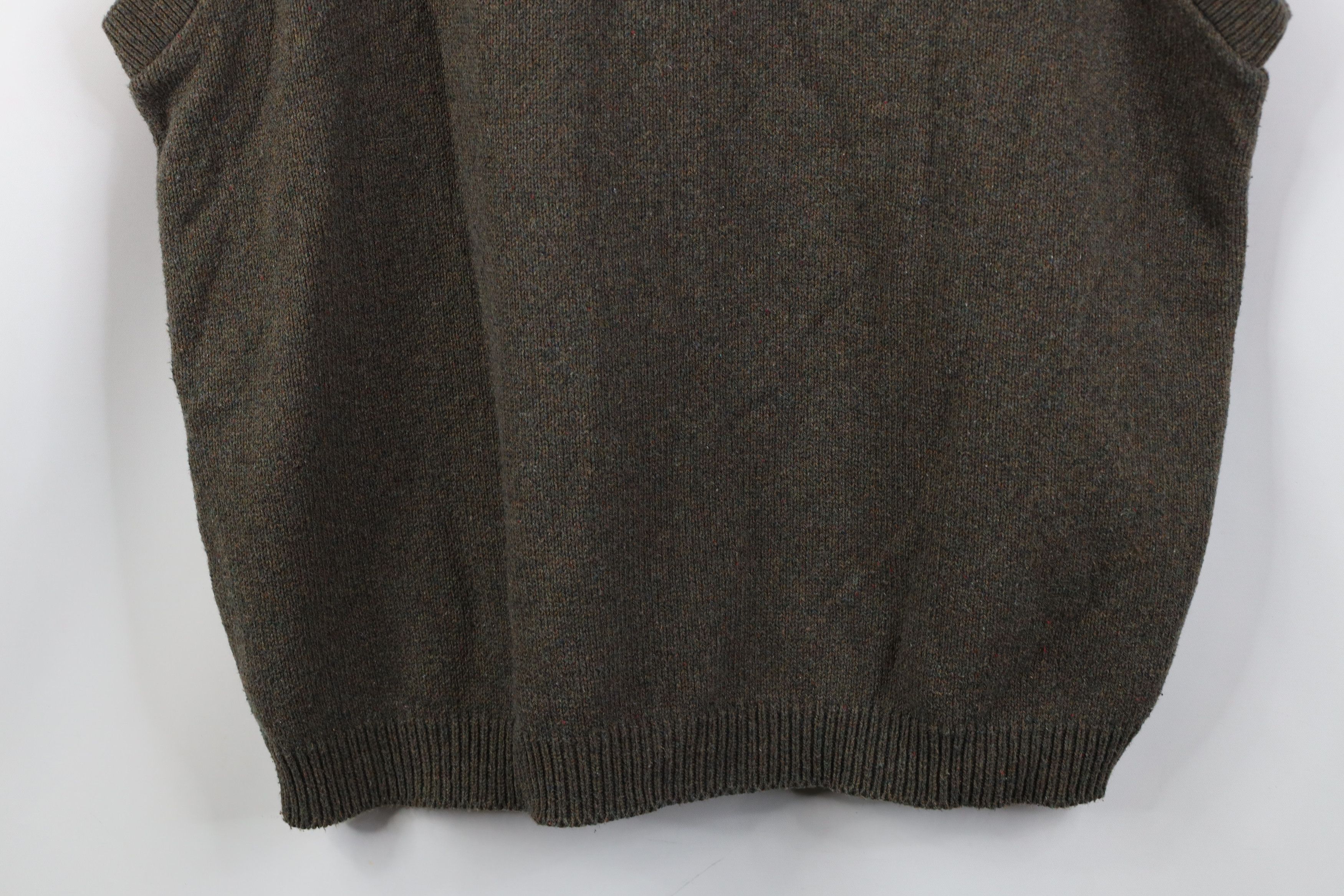 Vintage Vintage 90s Streetwear Cable Knit Cardigan Sweater Vest Size US XL / EU 56 / 4 - 9 Thumbnail