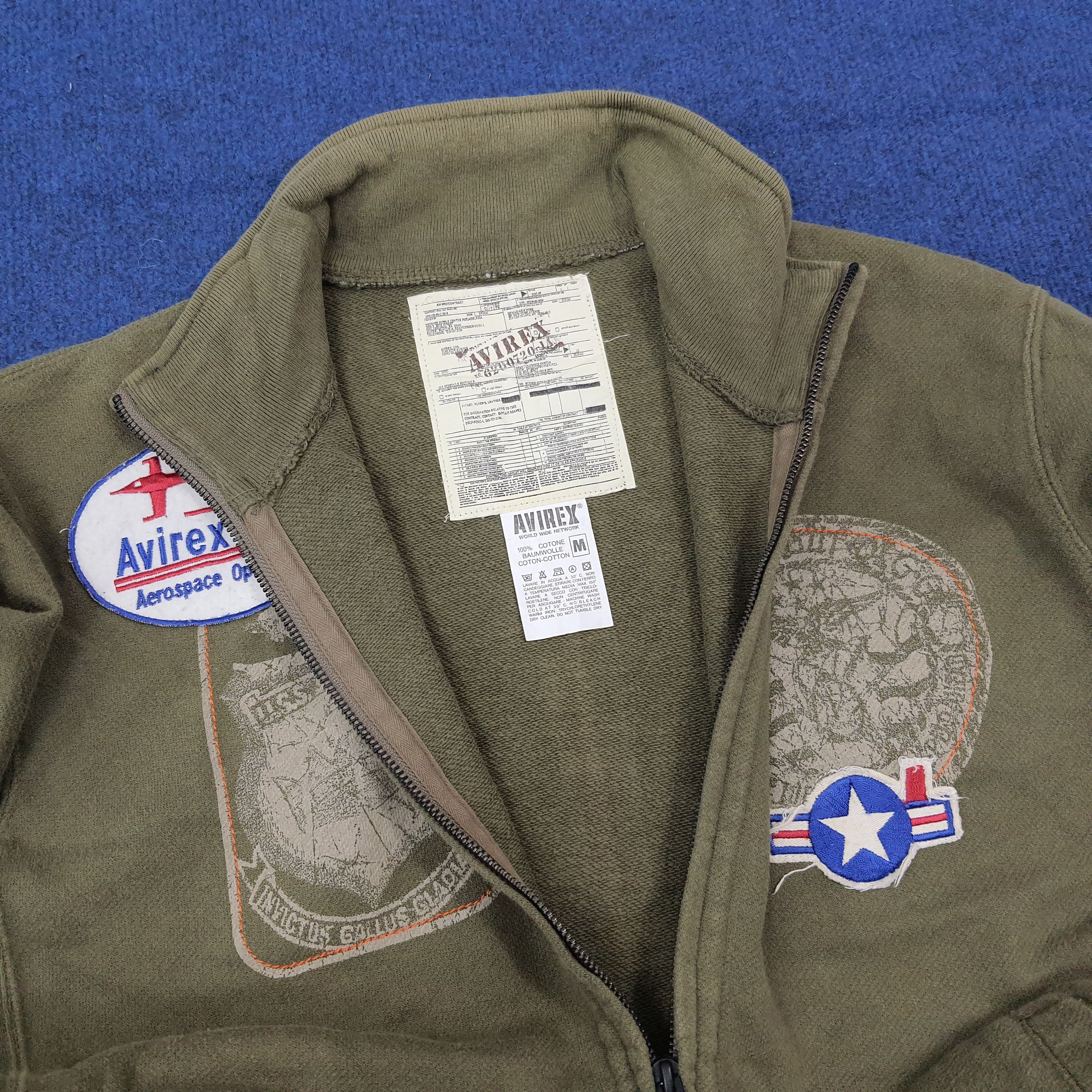 Avirex Vintage Avirex Corp Aerospace Zipper Sweatshirt C270N2 Size US M / EU 48-50 / 2 - 5 Thumbnail