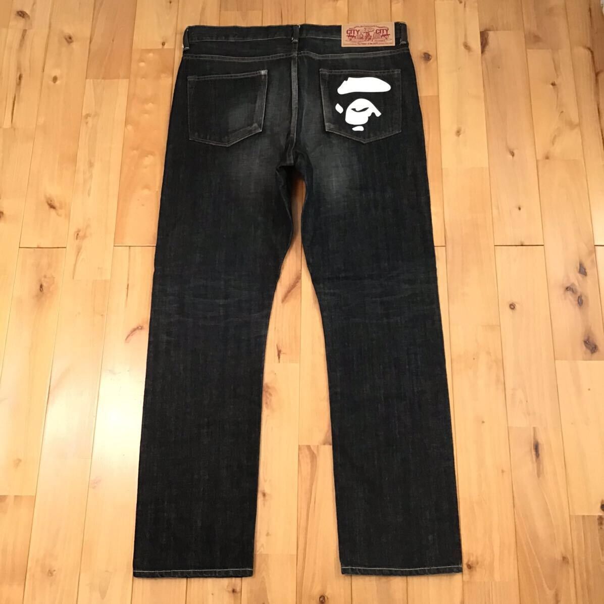 Bape BAPE camo TYPE02 Black Denim Pants a bathing ape ★size XL Size US 32 / EU 48 - 2 Thumbnail