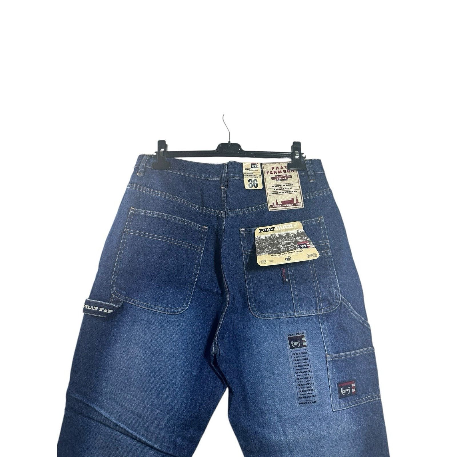 Phat Farm Vintage Phat Farm Denim Jeans Hip Hop Baggy Y2K 90’s 2000’s Size US 36 / EU 52 - 4 Thumbnail