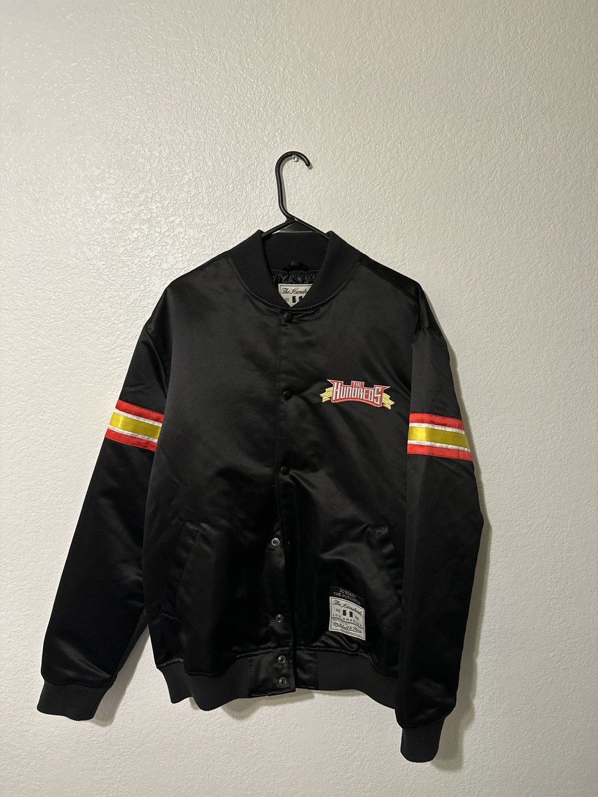 image of Mitchell Ness x The Hundreds Mitchell & Ness in Black, Men's (Size Large)