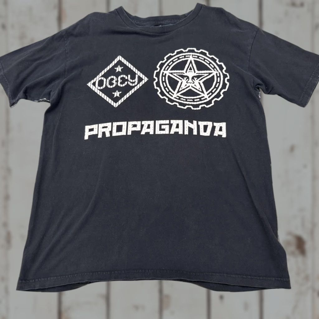 Obey VINTAGE Obey Propaganda Shirt Mens Large Black Cityscape All Over Graphic Made USA Size US L / EU 52-54 / 3 - 1 Thumbnail