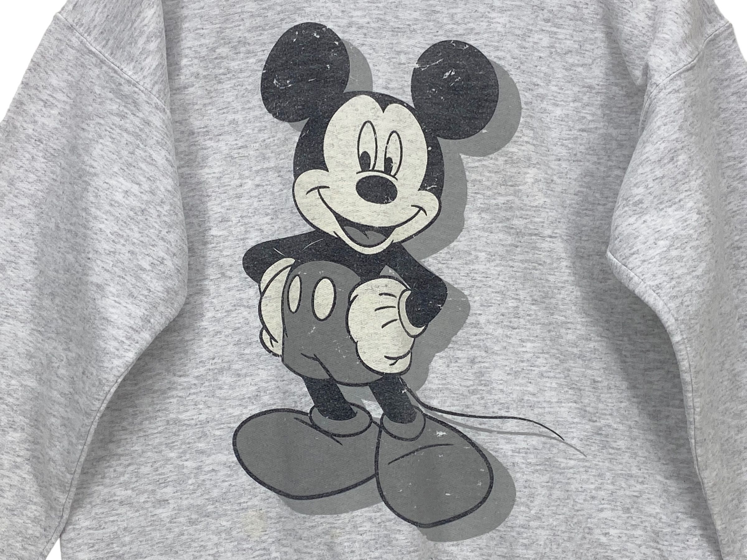 Mickey Mouse × Vintage Vintage Mickey Mouse Grey Graphic Sweatshirt 90s Streetwear Size US XXS / EU 40 - 7 Thumbnail