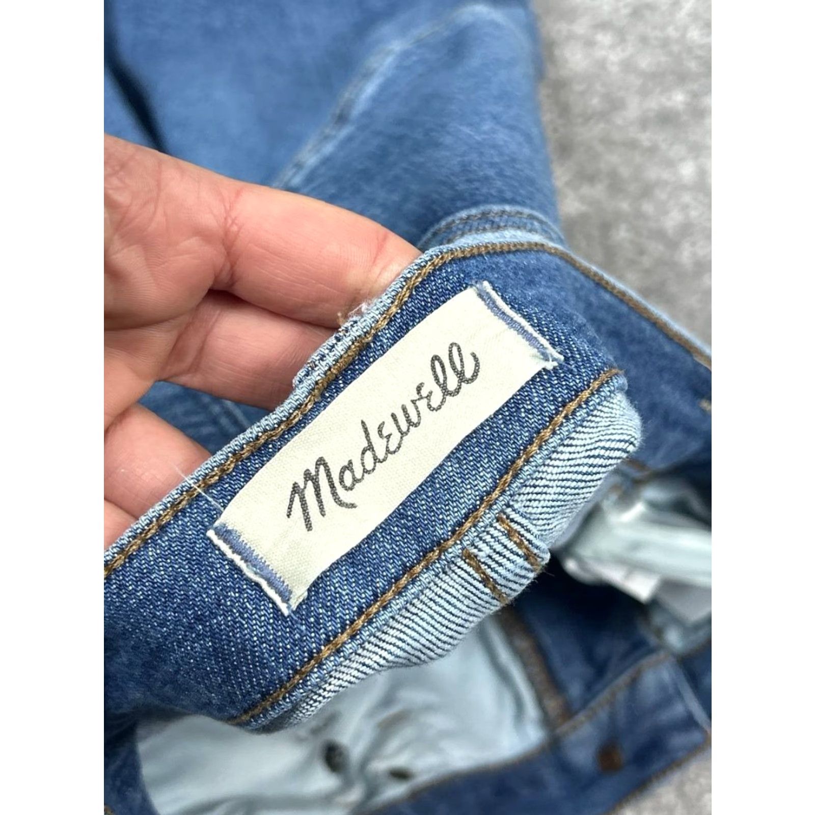 Madewell Madewell Jeans Womens 10" High Rise Skinny Cropped Blue Denim Cotton 30x26 Vintage No Size 28" / US 6 / IT 42 - 7 Thumbnail