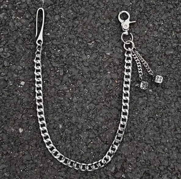 Jewelry Dice Cross Wallet Chain,Y2K Jeans Chain Size ONE SIZE - 3 Thumbnail