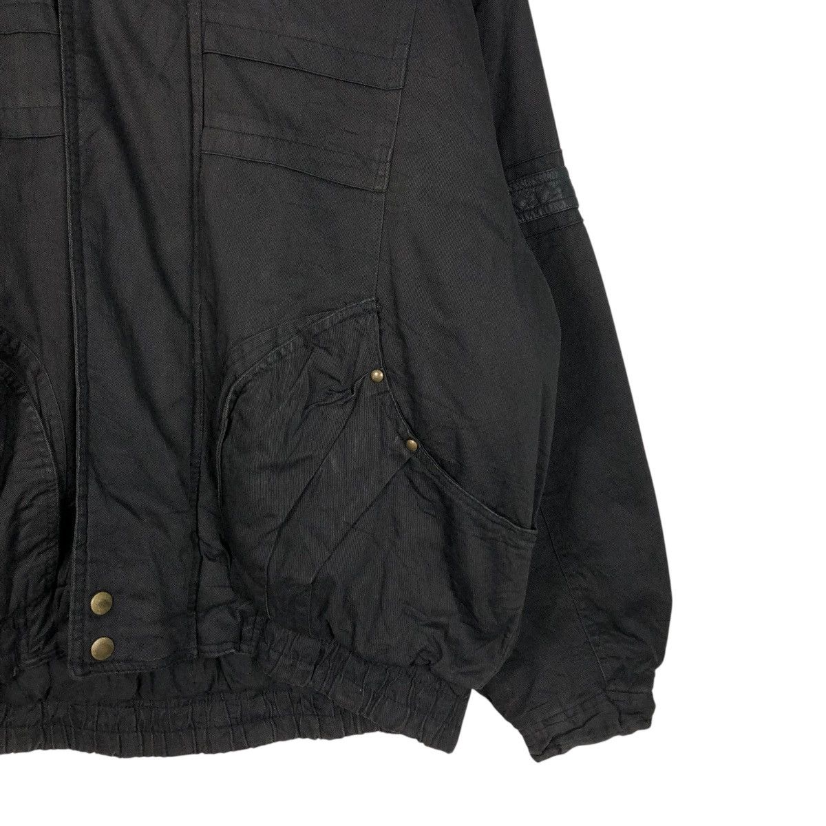 Japanese Brand 🔥ICONIC BLACK VINTAGE BOMBER JACKET PARACHUTE MONTE VISO Size US M / EU 48-50 / 2 - 7 Thumbnail