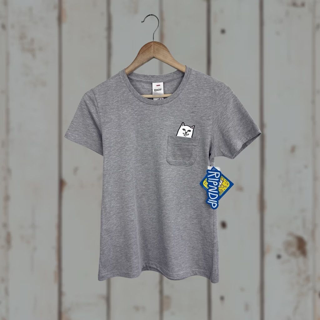 RIPNDIP RIPNDIP T-Shirt Cat Pocket NWT Lord Nermal Gray M Womens Size M / US 6-8 / IT 42-44 - 1 Thumbnail