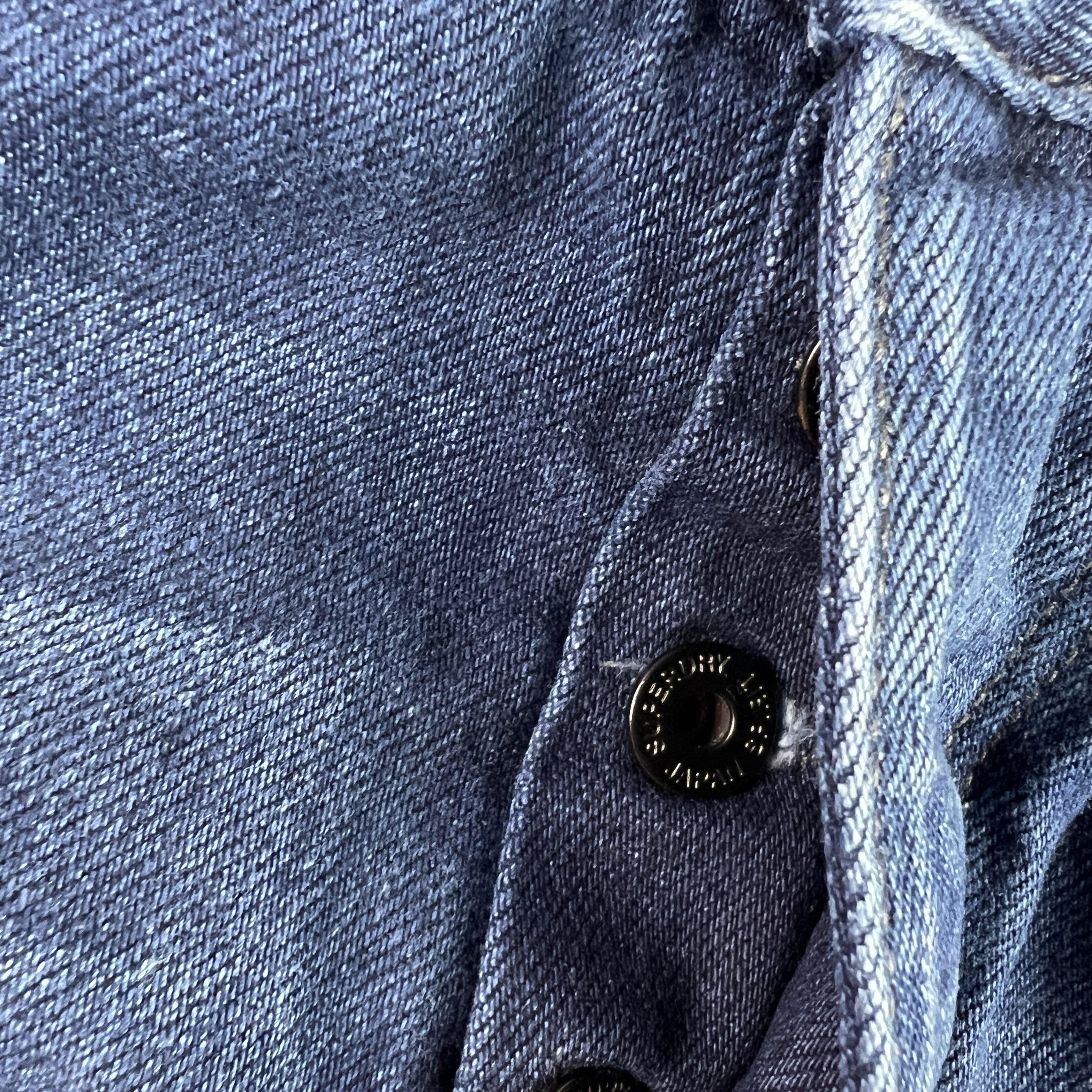 Superdry Super Dry Jean Loose Taper Biker Dark Blue Cotton Denim Size US 31 - 9 Thumbnail