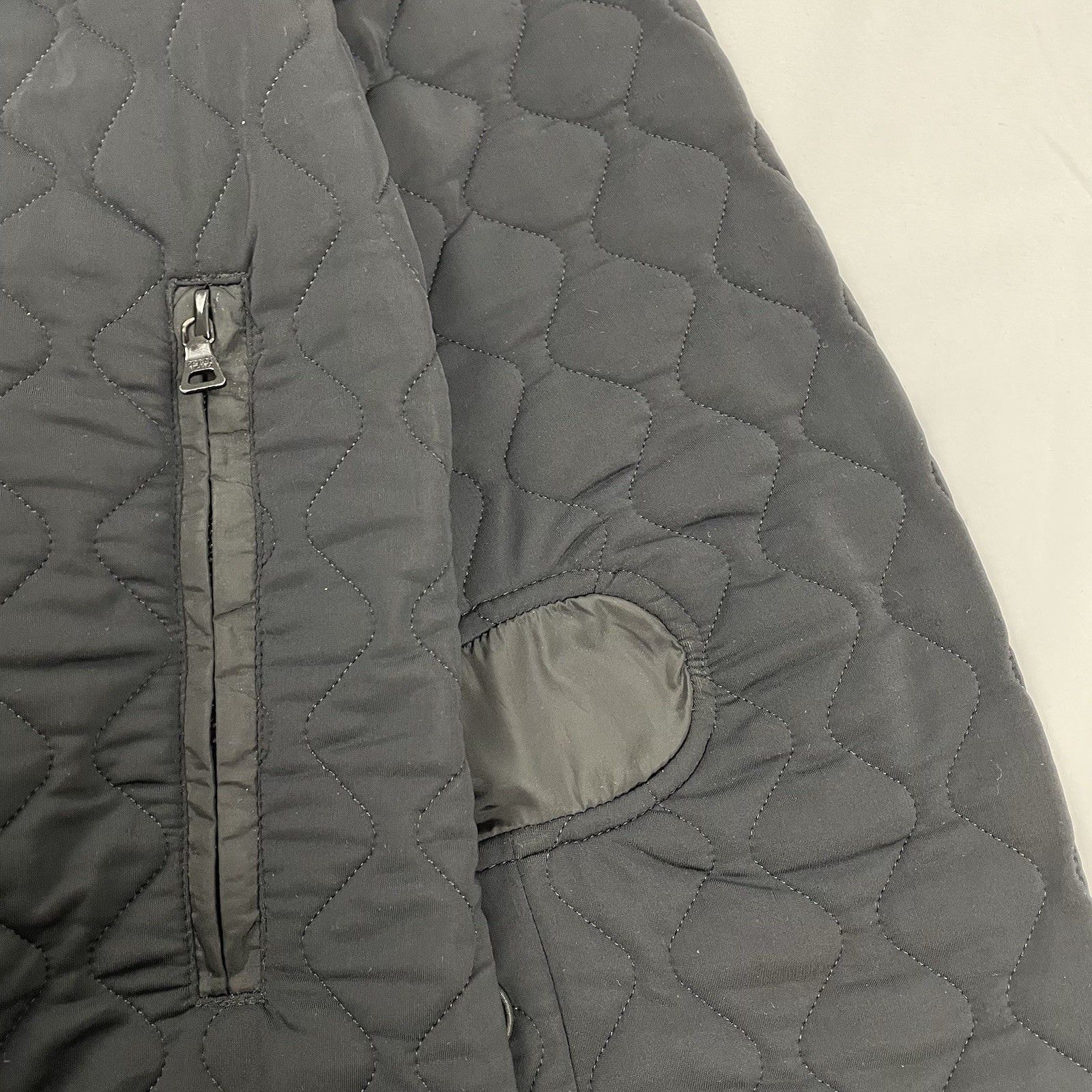 Prada Vintage Prada Sport Jacket Black Wool Nylon Quilted Knit Size L / US 10 / IT 46 - 2 Thumbnail