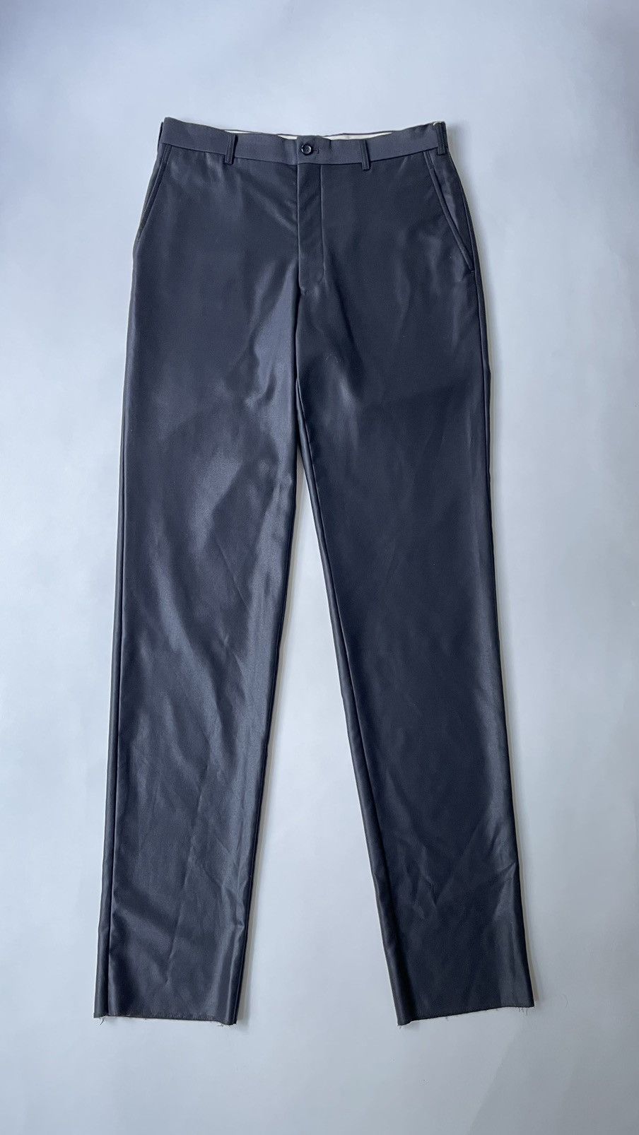 Comme des Garcons S/S 12 Shimmer Blue Wool Trousers Size US 32 / EU 48 - 2 Thumbnail