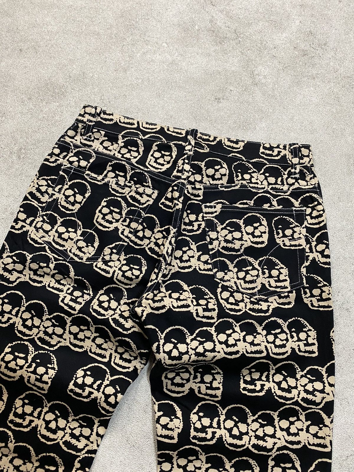 Hysteric Glamour 1990’s Hysteric Glamour Skull Pile Jeans Size US 29 - 5 Thumbnail