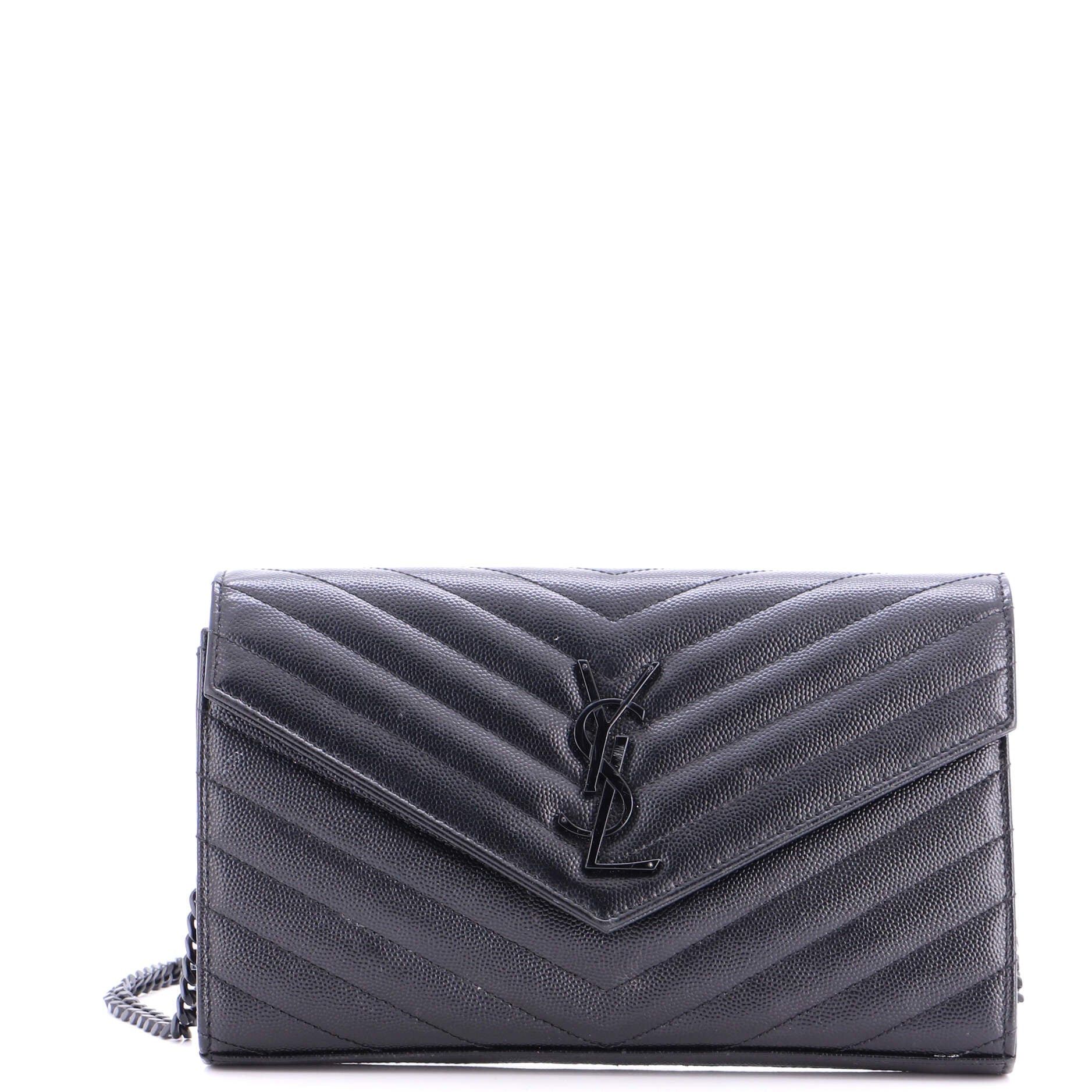 Saint Laurent Paris Classic Monogram Wallet on Chain Size ONE SIZE - 1 Thumbnail