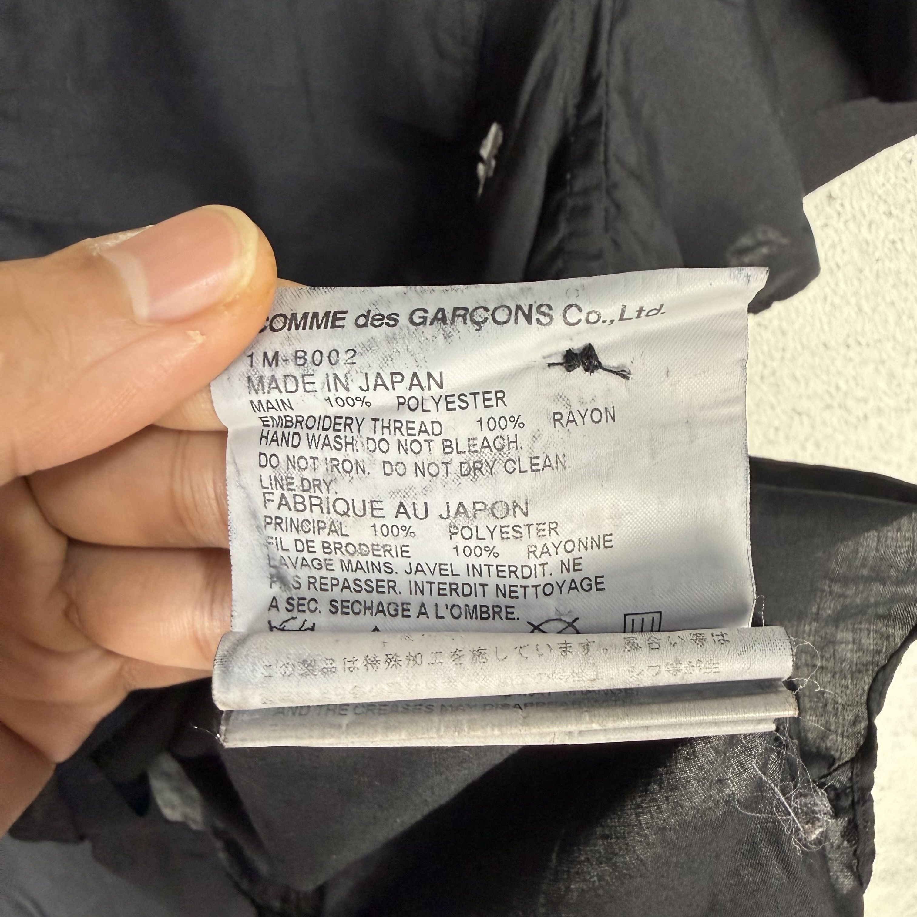 Comme des Garcons Black Comme Des Garcons Black Shirt AD2013 Size US S / EU 44-46 / 1 - 5 Thumbnail
