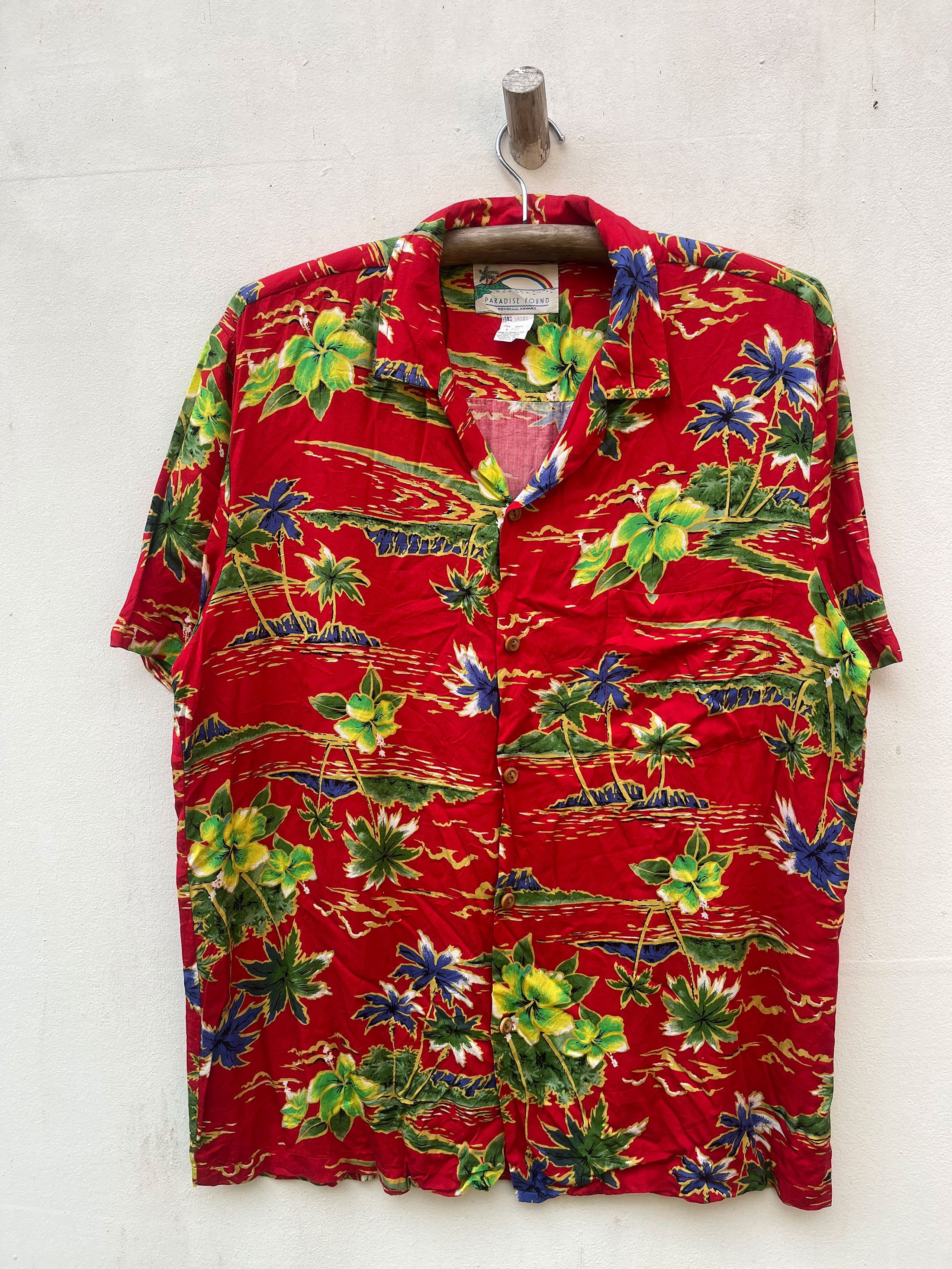 Vintage Honolulu Hawaii Camp Full Printed 70s 80s Short