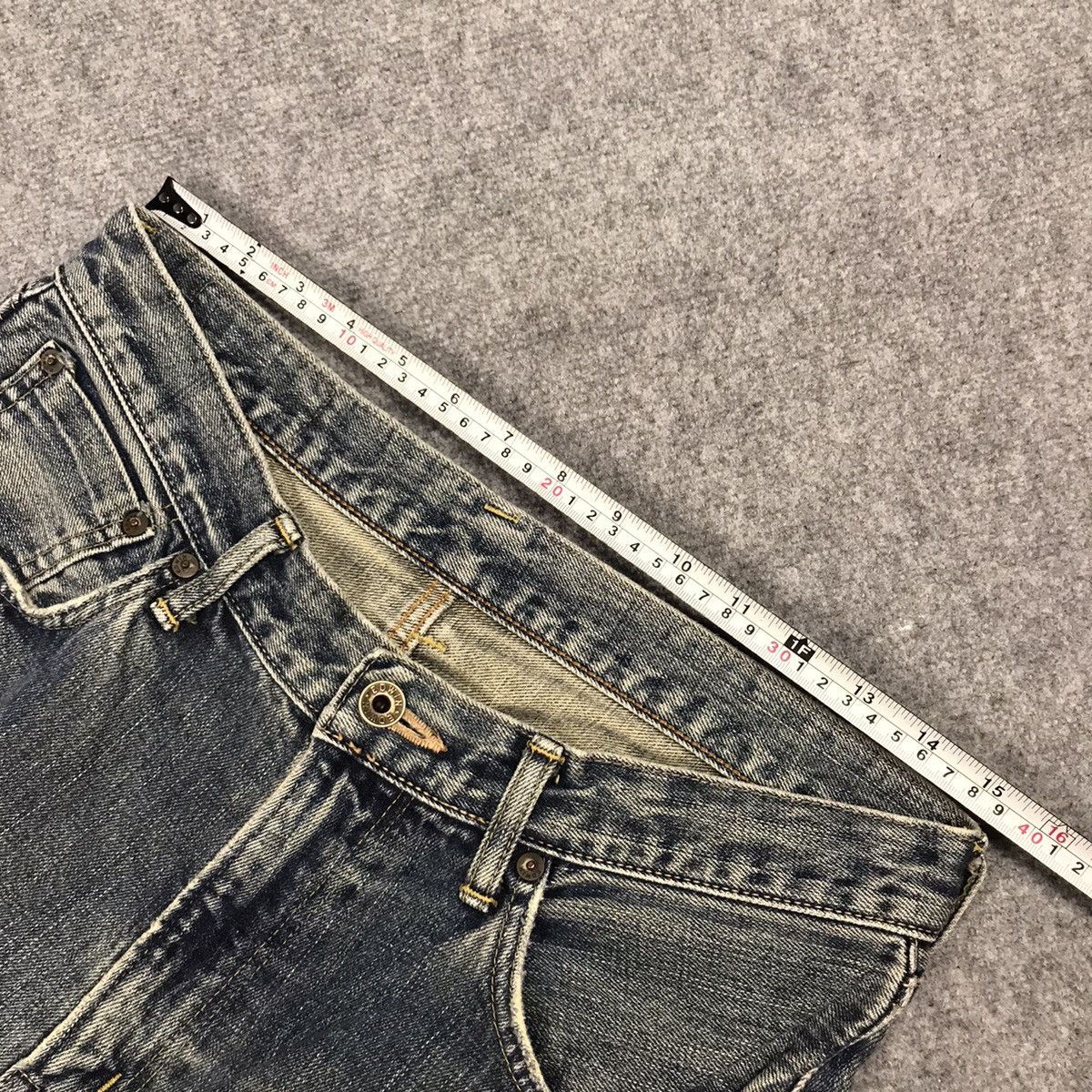 Japanese Brand BAGGY EDWIN SELVAGE DISTRESSED DENIM PANTS Size US 30 / EU 46 - 17 Thumbnail