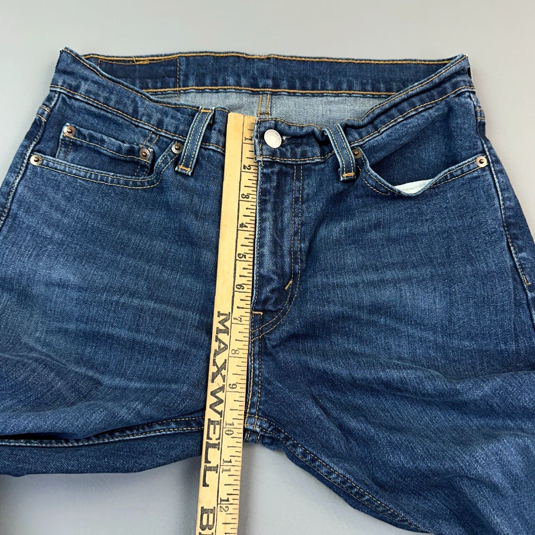 Levi's Levis 511 Jeans Mens 30x32 Blue Dark Wash Denim Slim Fit Stretch Zip Fly Casual Jeans Size US 30 / EU 46 - 5 Thumbnail