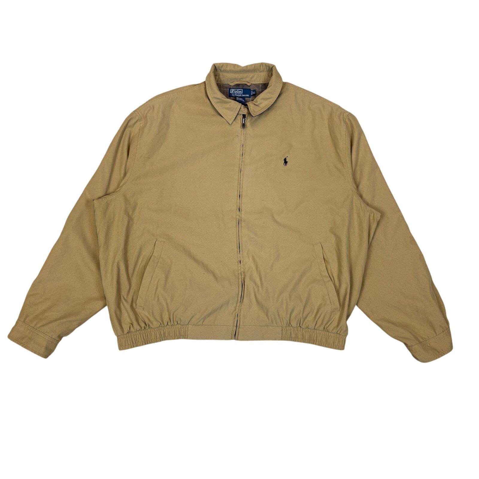 Polo Ralph Lauren × Vintage VTG Polo Ralph Lauren Plaid Lined Full Zip Bomber Men's XL Size US XL / EU 56 / 4 - 1 Thumbnail
