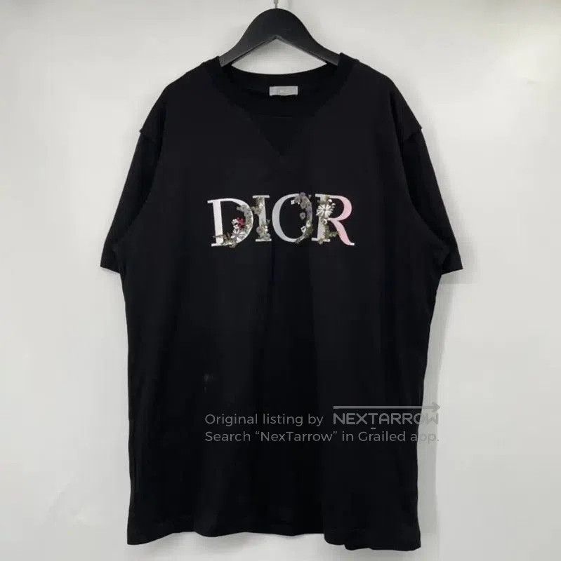 Dior Black Cotton Summer T-Shirt .