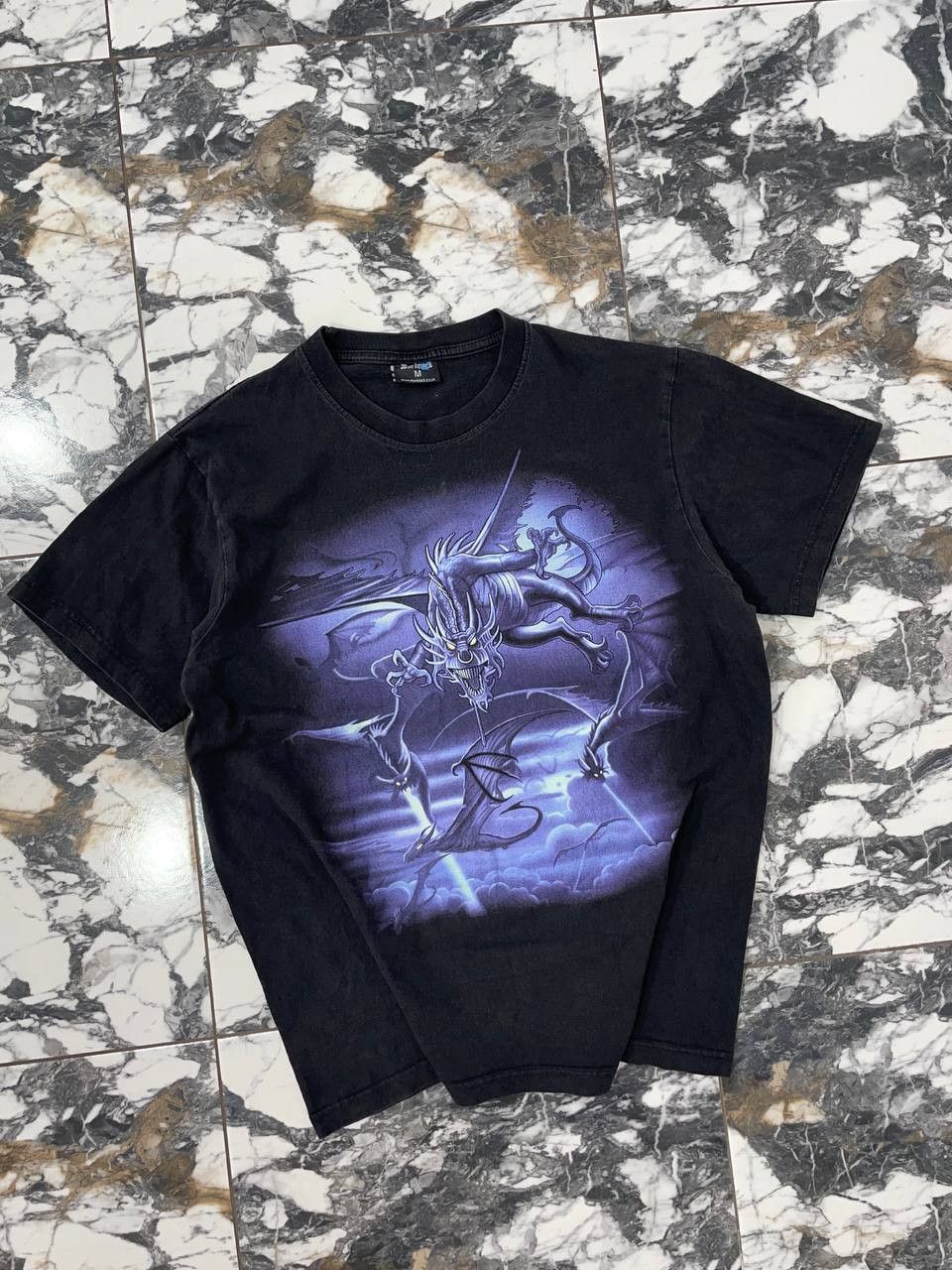 Other Doc Blac Y2K Vintage T-Shirt–Black with Purple Dragon on Size US M / EU 48-50 / 2 - 2 Thumbnail
