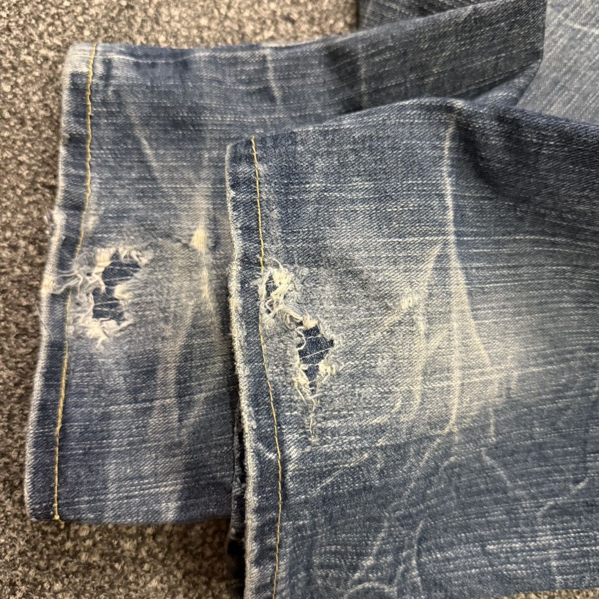 Seditionaries 🔥🇯🇵 Japanese Double Waist Distressed Dominate Jeans Size US 32 / EU 48 - 10 Thumbnail