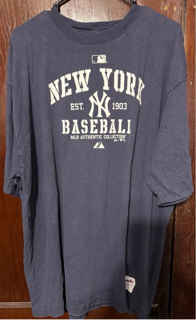 Majestic New York Yankees Majestic Short Sleeve Tee Mens XXL Blue Size US XL / EU 56 / 4 - 1 Thumbnail