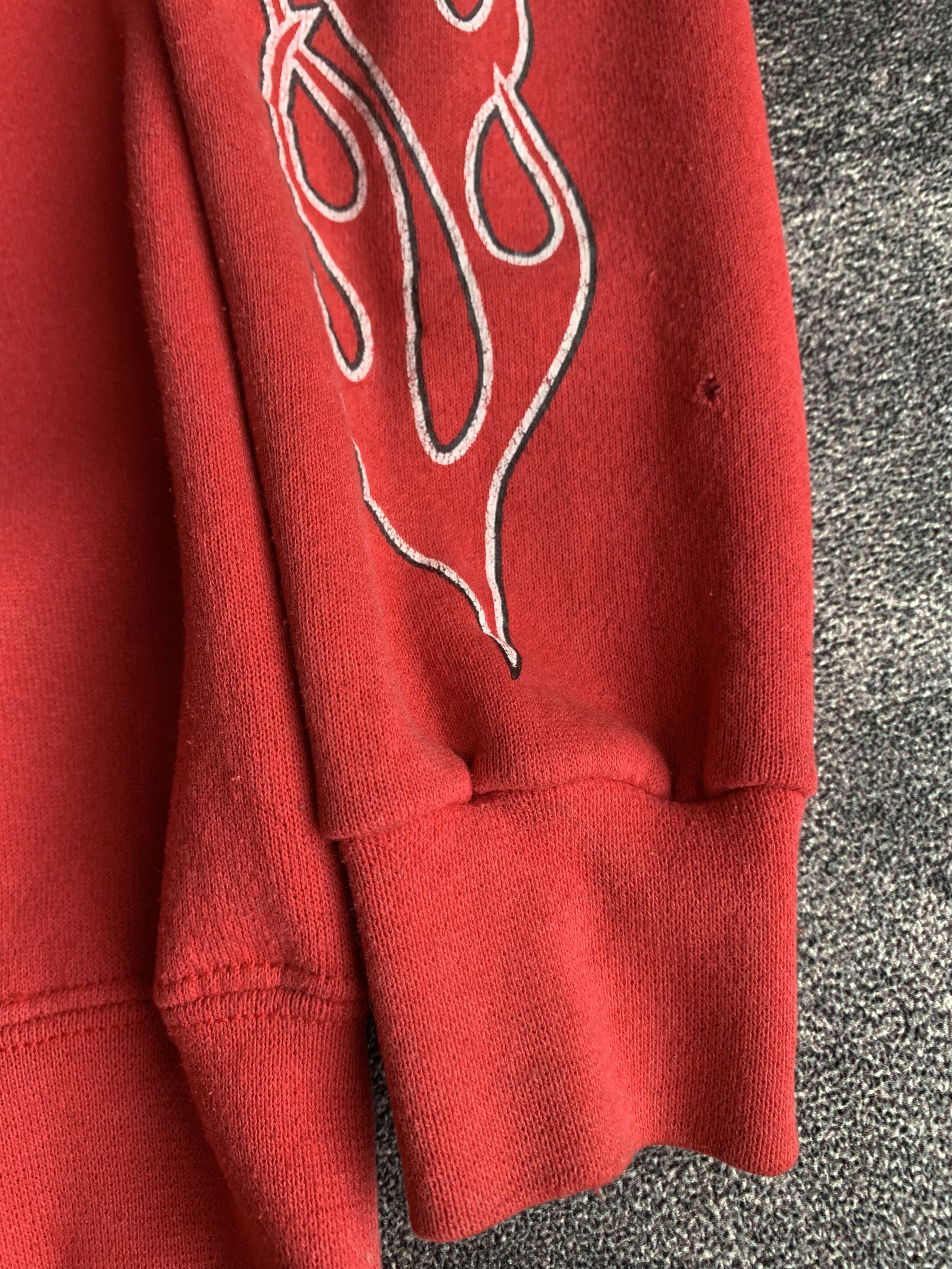 Harley Davidson 💎 Vintage Harley Davidson Ride To Live Flame Sweatshirts Size US M / EU 48-50 / 2 - 6 Thumbnail