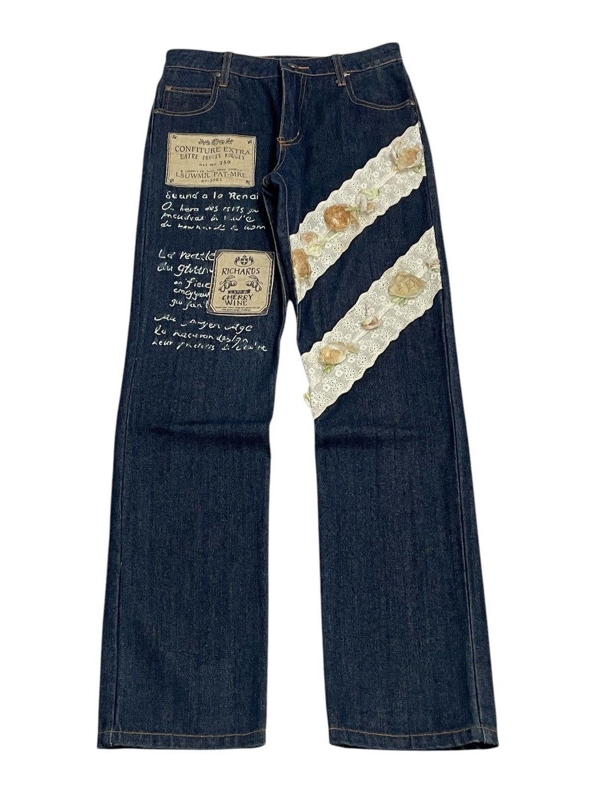 Designer Cawaii Slim Flower Art Life France Poem Size 27" / US 4 / IT 40 - 1 Thumbnail