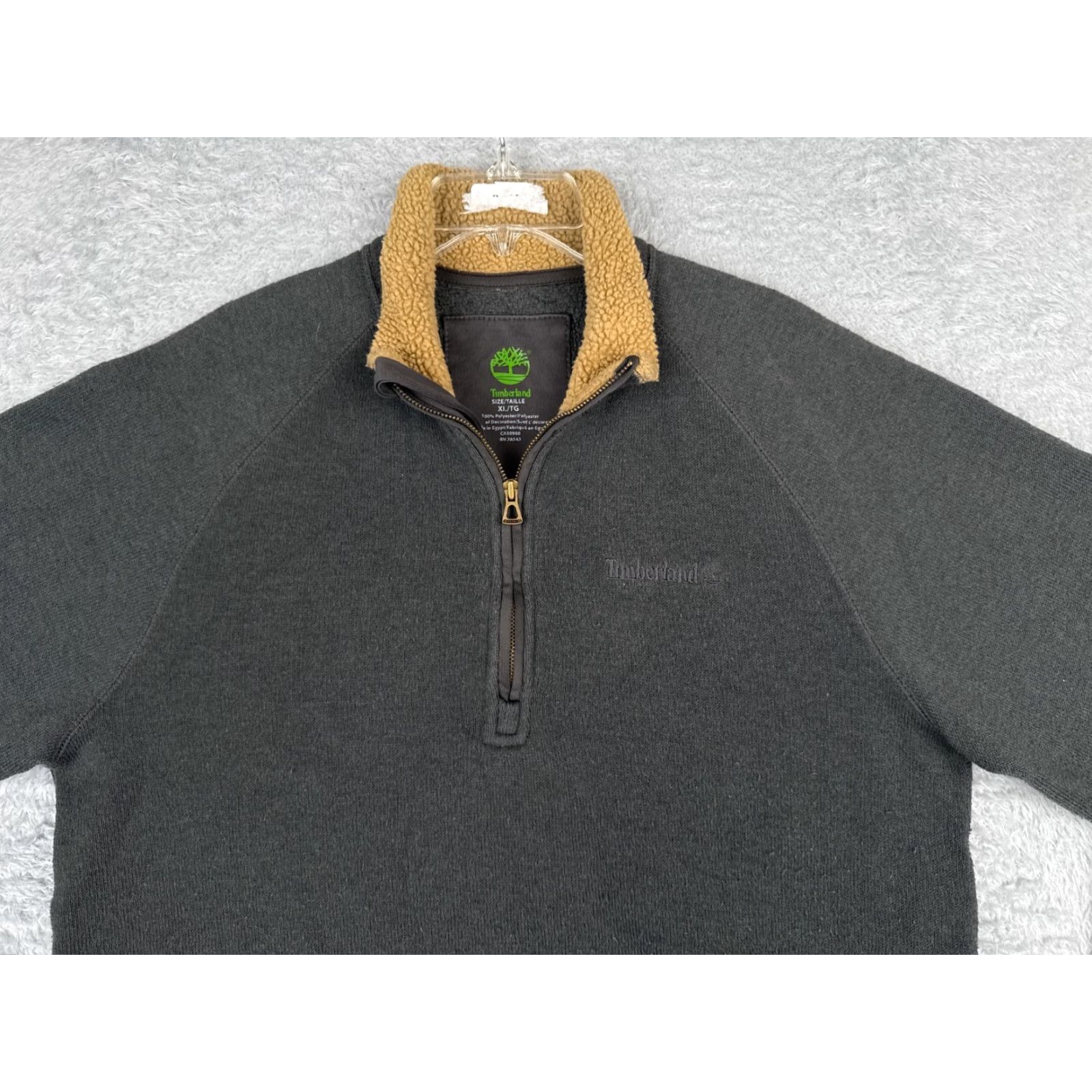 Timberland VINTAGE Timberland Sweater Men XL Gray Knit 1/4 Zip Collared Shell Logo Embroidered Pullover Knit's Fabric Polyester Casual, Workwear, Golf Mens Size US XL / EU 56 / 4 - 4 Thumbnail
