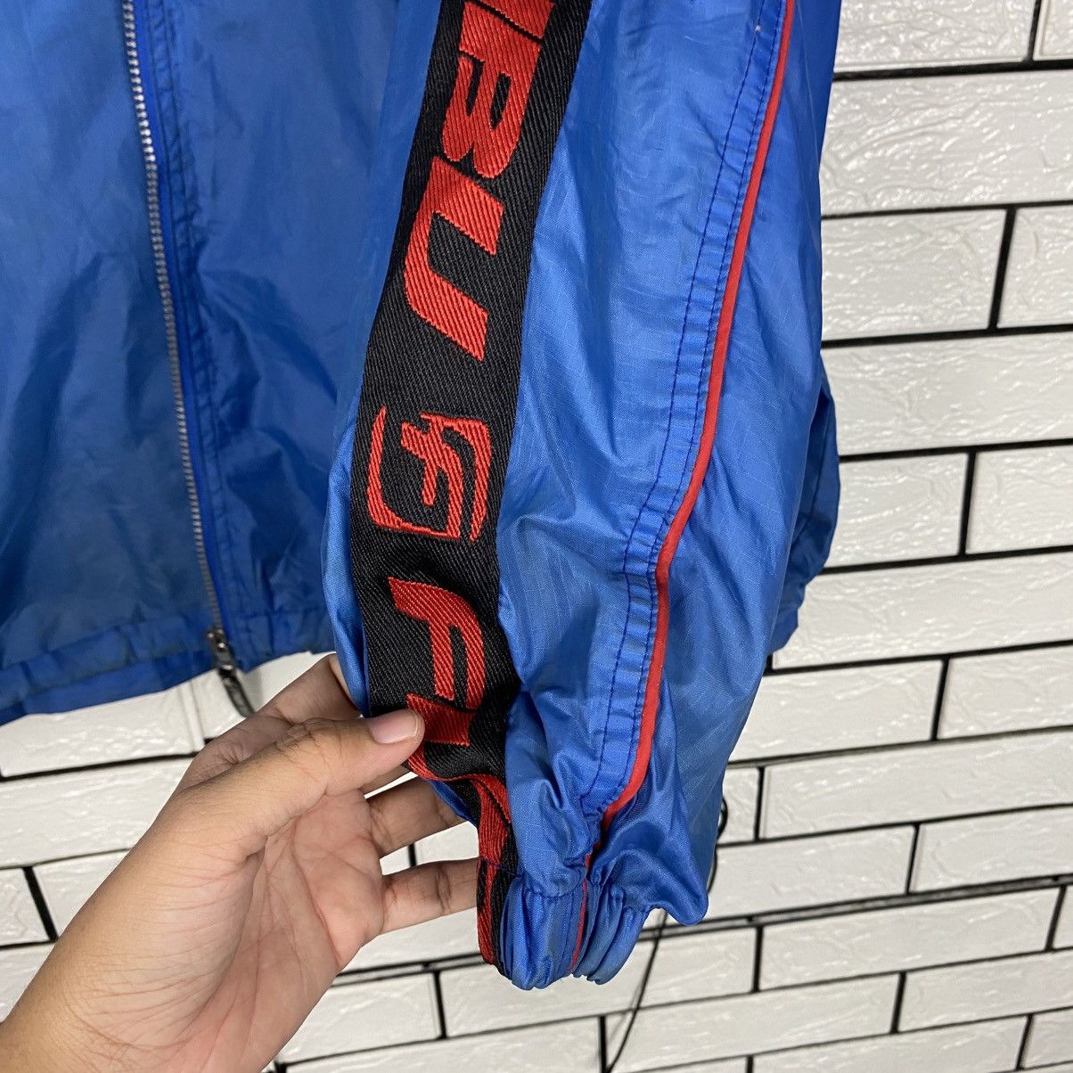 Fubu 📌Vintage Light Zipper Jacket Fubu Big Logo Embroidery Size US L / EU 52-54 / 3 - 18 Thumbnail