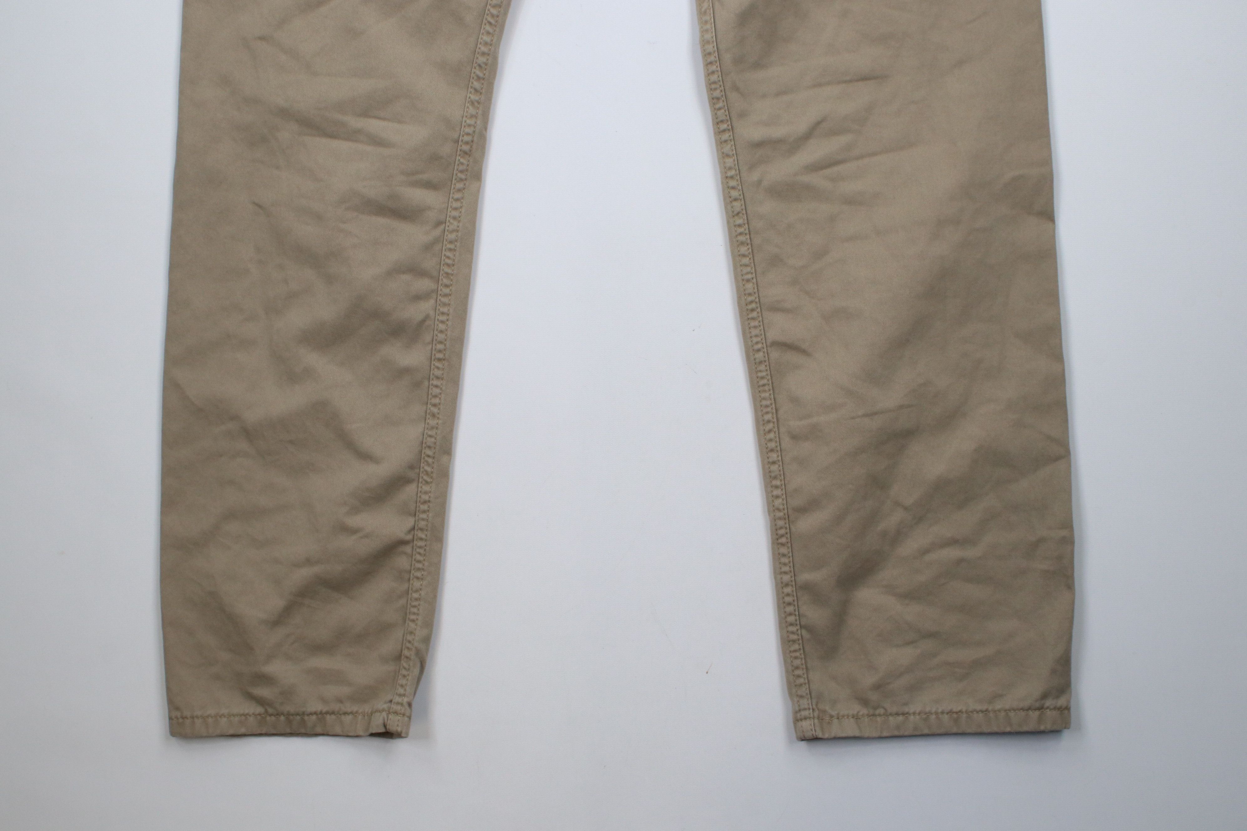 Levi's × Vintage Vintage Y2K Levis 505 Regular Fit Pants Khaki Beige Cotton Size US 36 / EU 52 - 11 Thumbnail