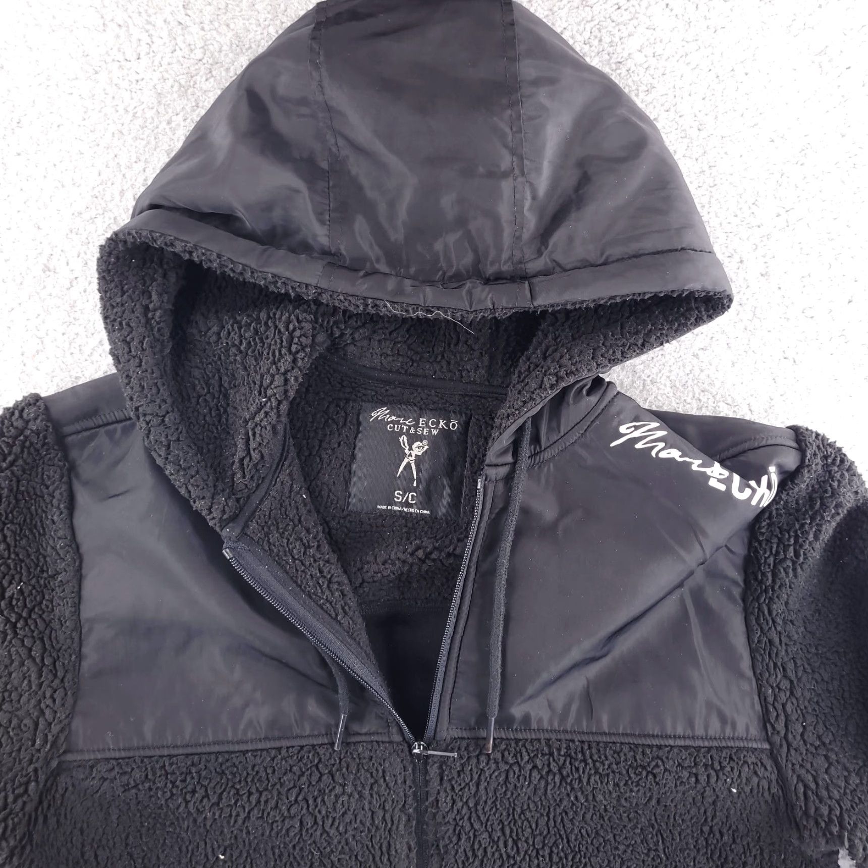 Ecko Unltd. Ecko Unltd. Hoodie Mens Small Black Full Zip Fleece Sherpa Knit Sweatshirt Style: Full Zip, Pattern: Solid, Vintage: No Size US S / EU 44-46 / 1 - 4 Thumbnail