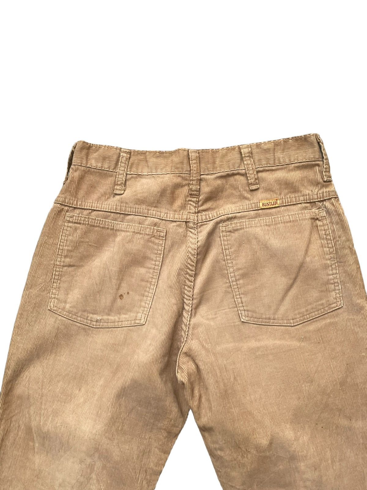 Rustler × Vintage × Wrangler Vintage 70’s Flare Rustler Wrangler Coduroy Size US 29 - 5 Thumbnail