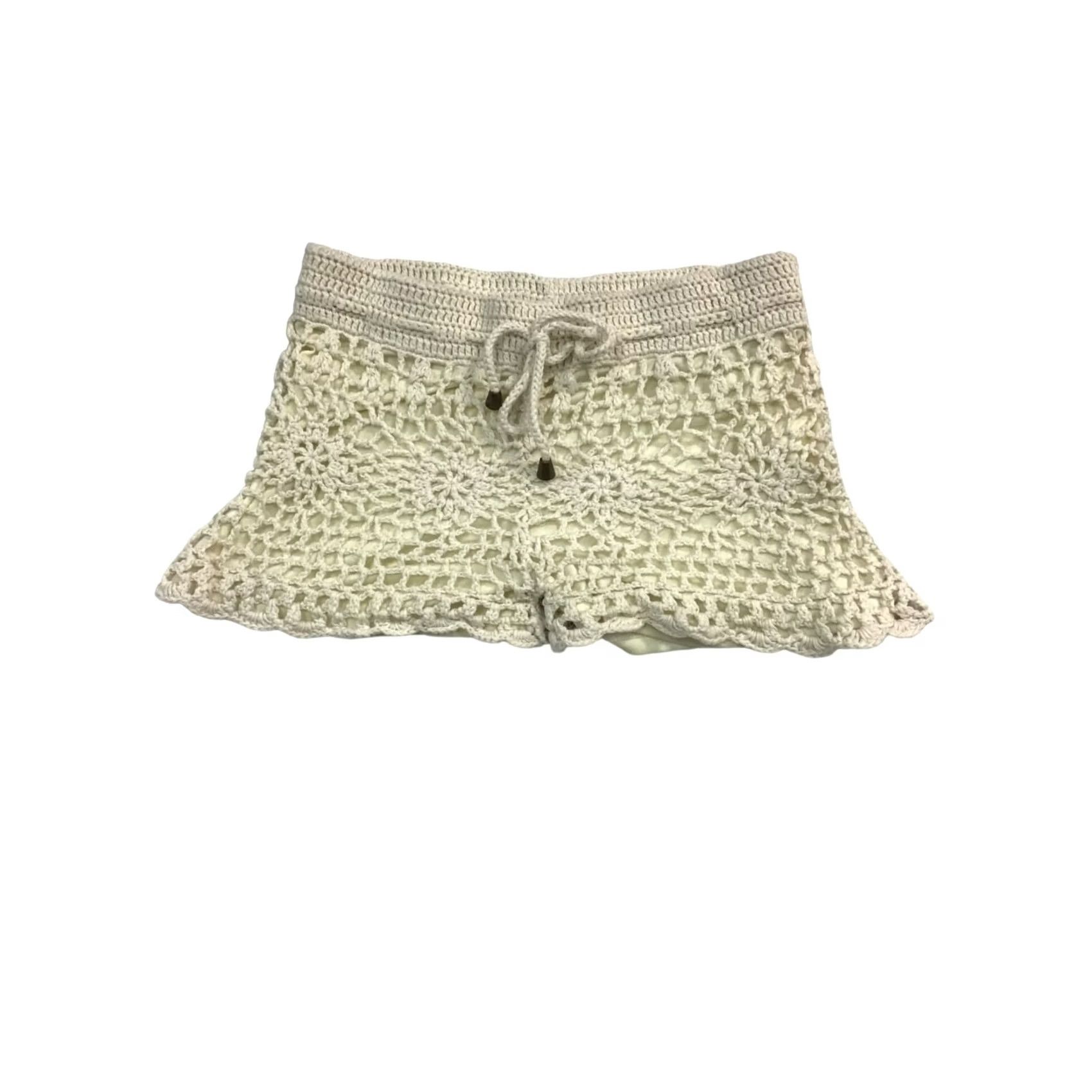 Vintage VINTAGE Wet Seal Women’s Cream Knit Shorts Boyfriend Medium Women’s Shorts Womens Medium Cream Knit Shorts Boys? Size 32" / US 10 / IT 46 - 2 Thumbnail