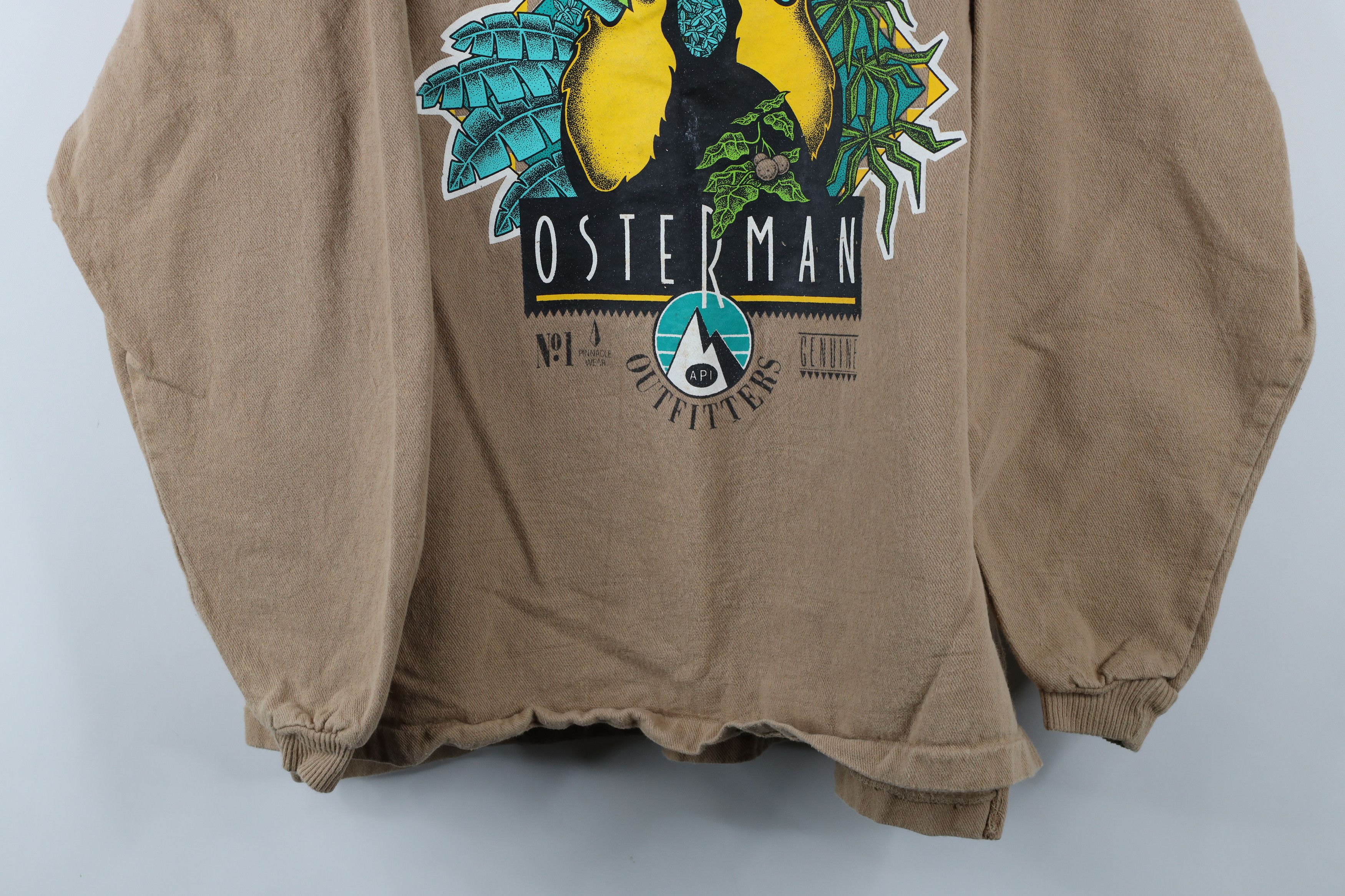 Vintage Vintage 90s Streetwear Toucan Bird Mock Neck Sweatshirt US Size US XL / EU 56 / 4 - 3 Thumbnail
