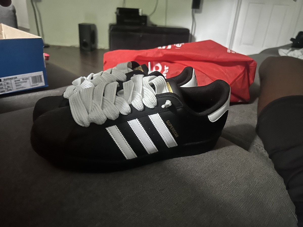 Adidas Adidas Superstar big laces Size US 10 / EU 43 - 4 Thumbnail