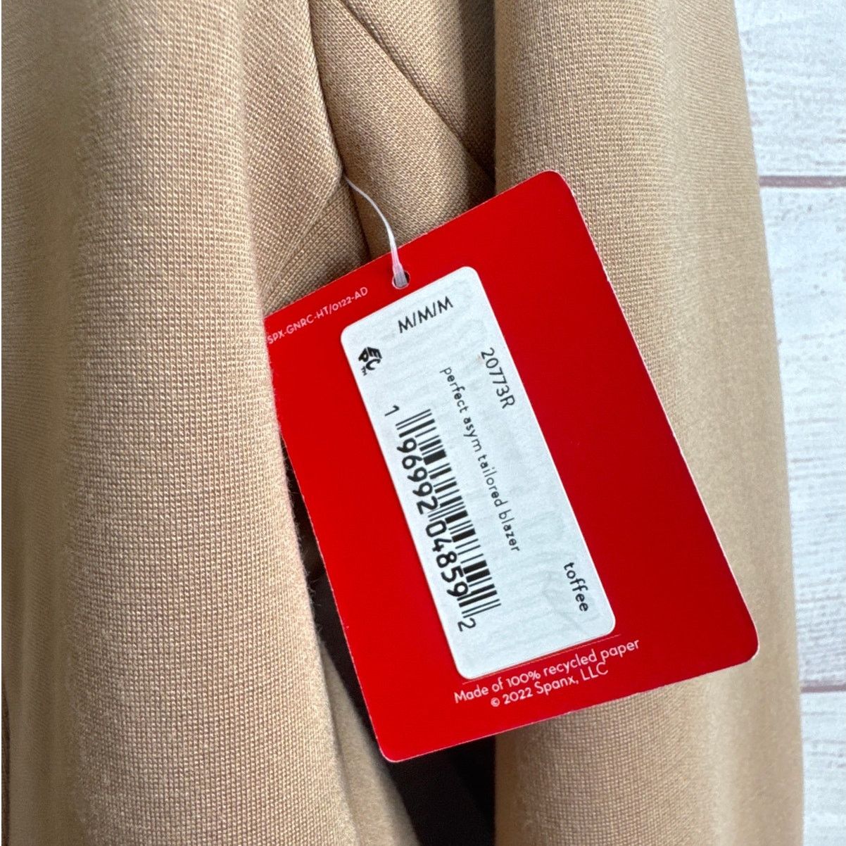Spanx NWT Spanx Perfect Asymmetrical Tailored Toffee Blazer Size M Size M / US 6-8 / IT 42-44 - 7 Thumbnail